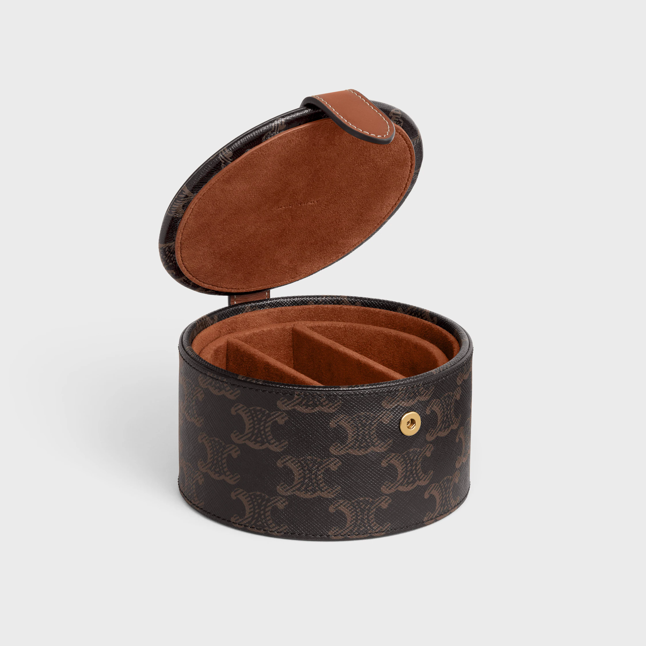 Funda JEWELS en lona Triomphe y cuero de ternera
