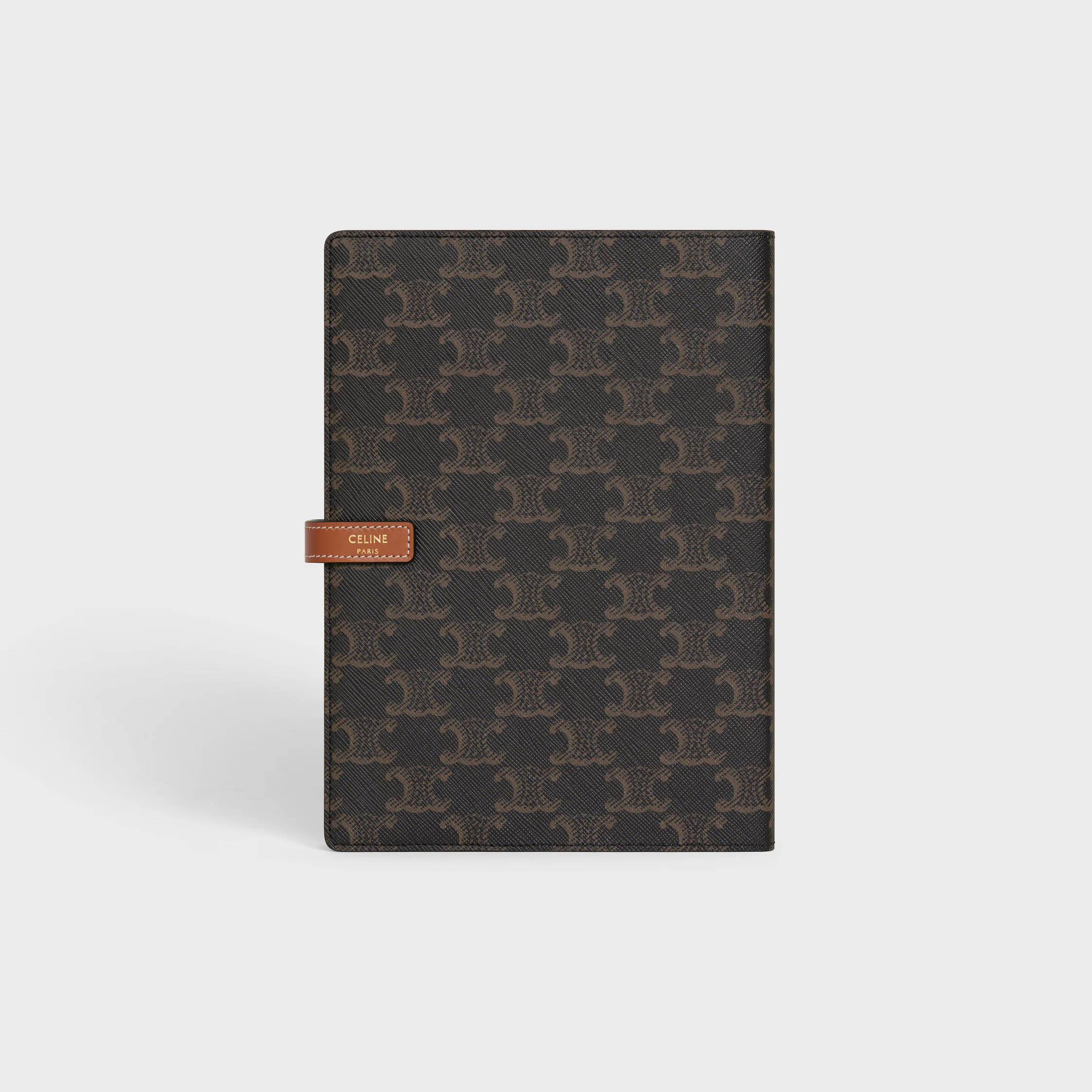 FUNDAS DE CUADERNO MEDIANO EN TELA TRIOMPHE Y CUERO DE VACUNO