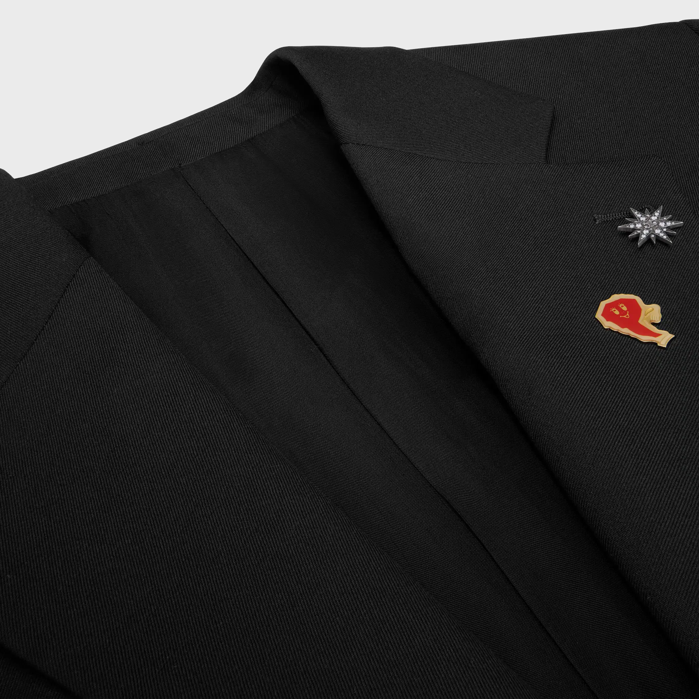 chaqueta a medida en gabardina de lana