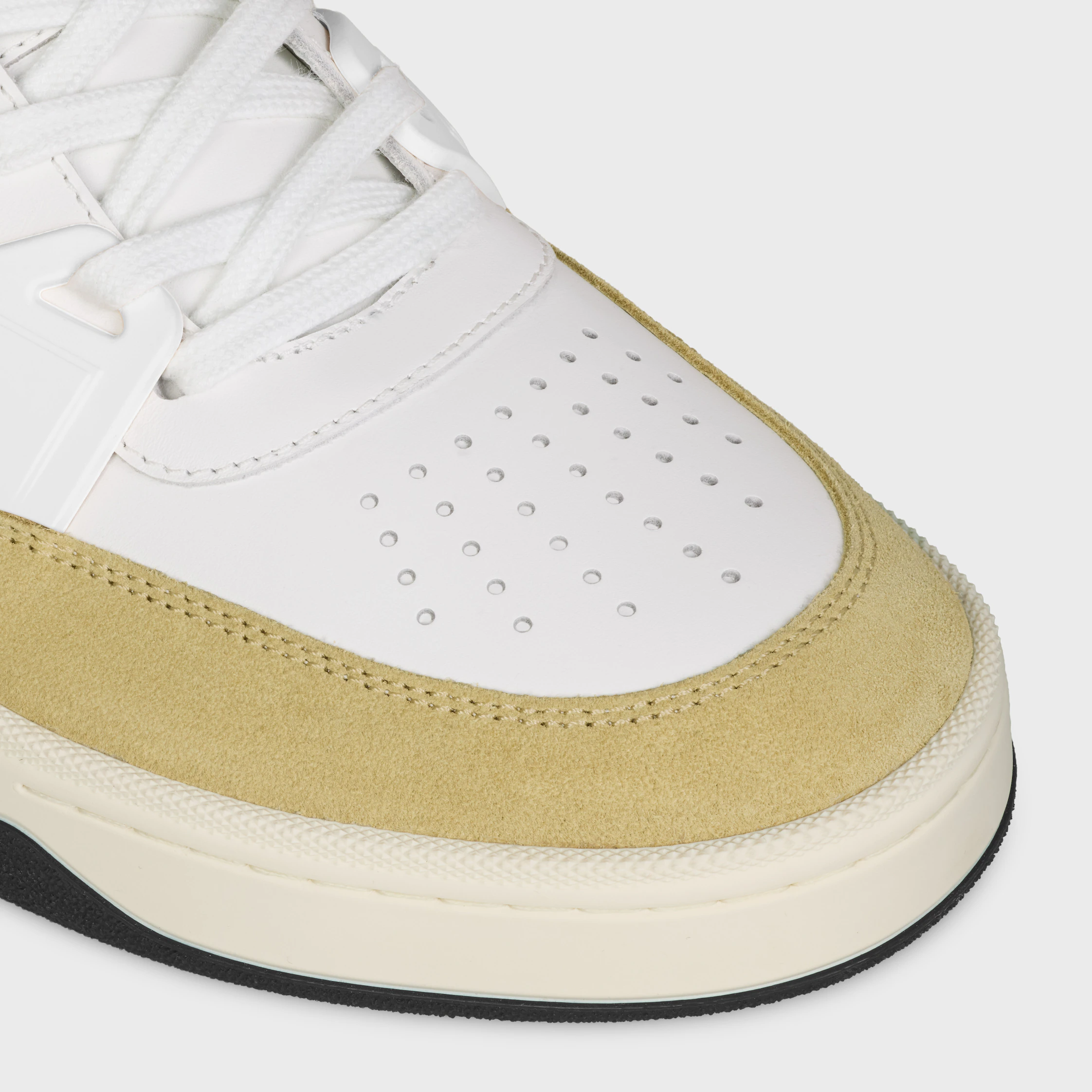 ZAPATILLA CT-09 DE CUERO DE VACUNO, CUERO DE VACUNO NAPPA Y MALLA