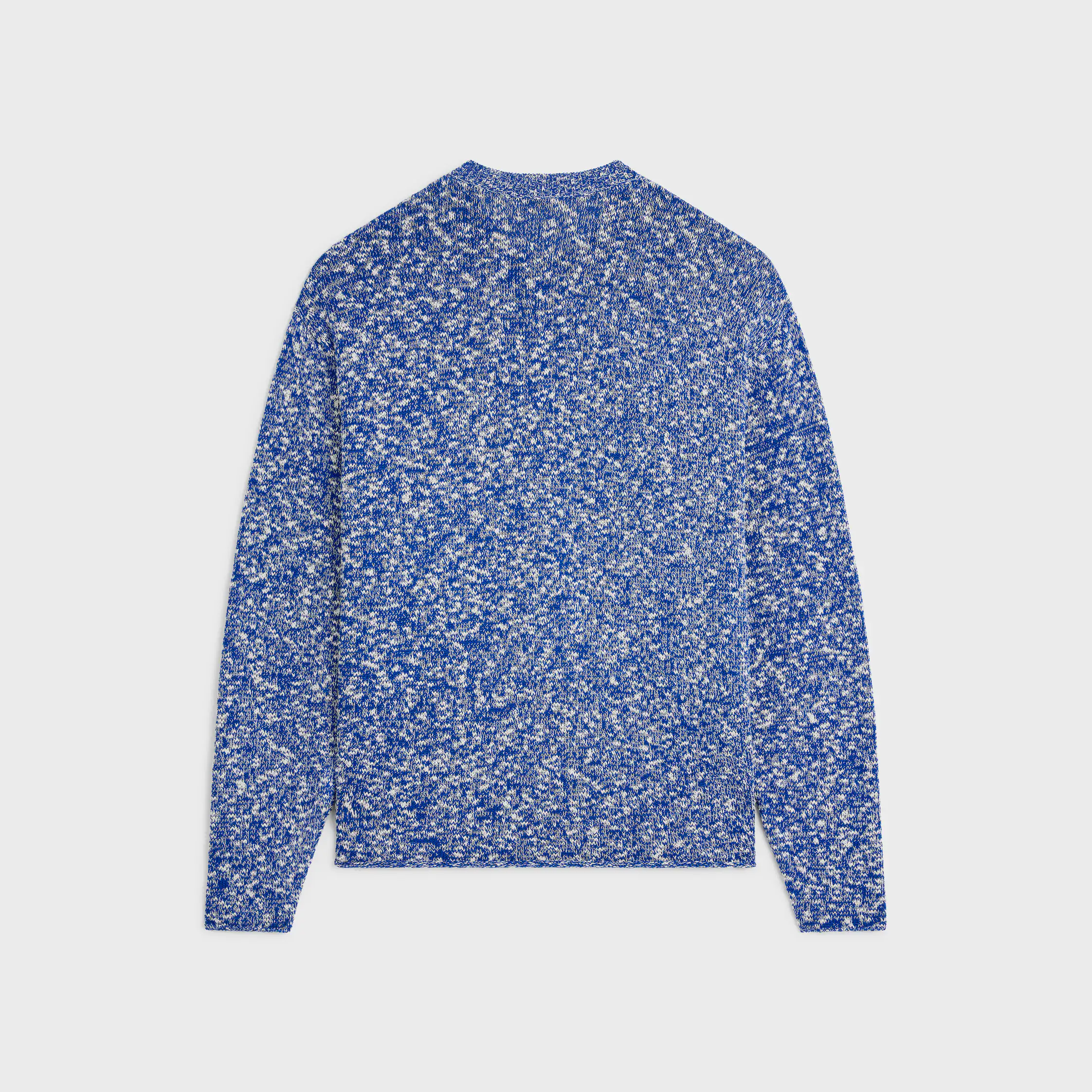 jersey oversize de cuello redondo en algodón mouline