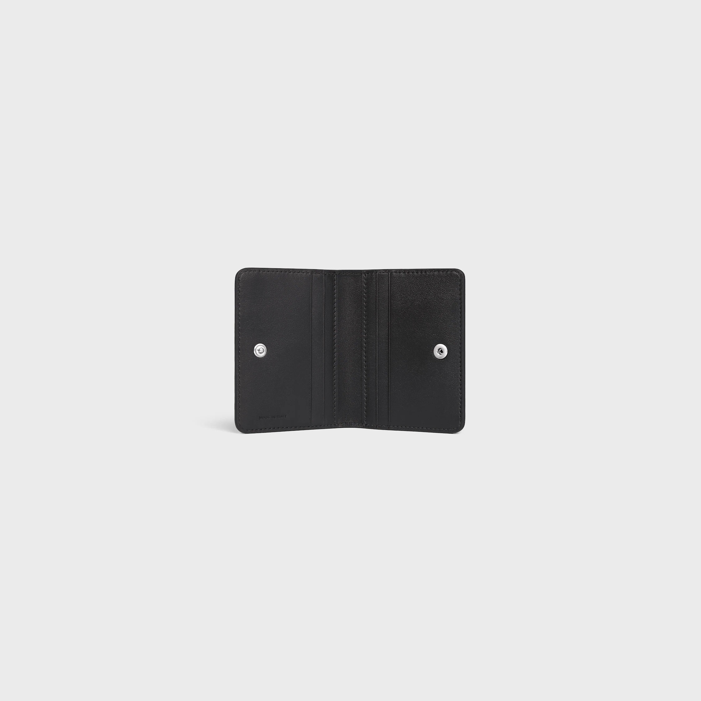 PORTA TARJETAS DOBLE PLIEGUE EN CUERO DE VACUNO GRANADO