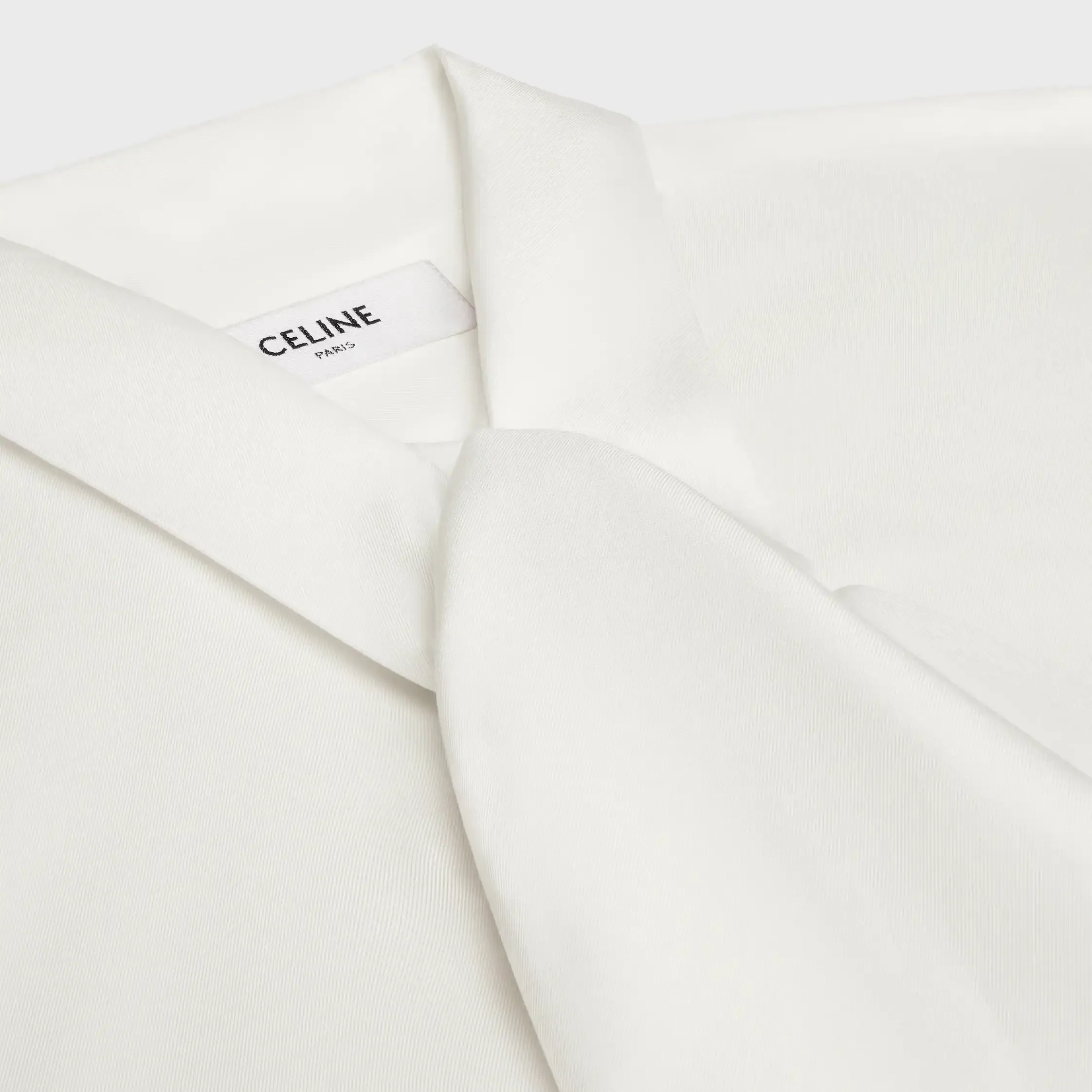 camisa lavalliere en tejido de seda