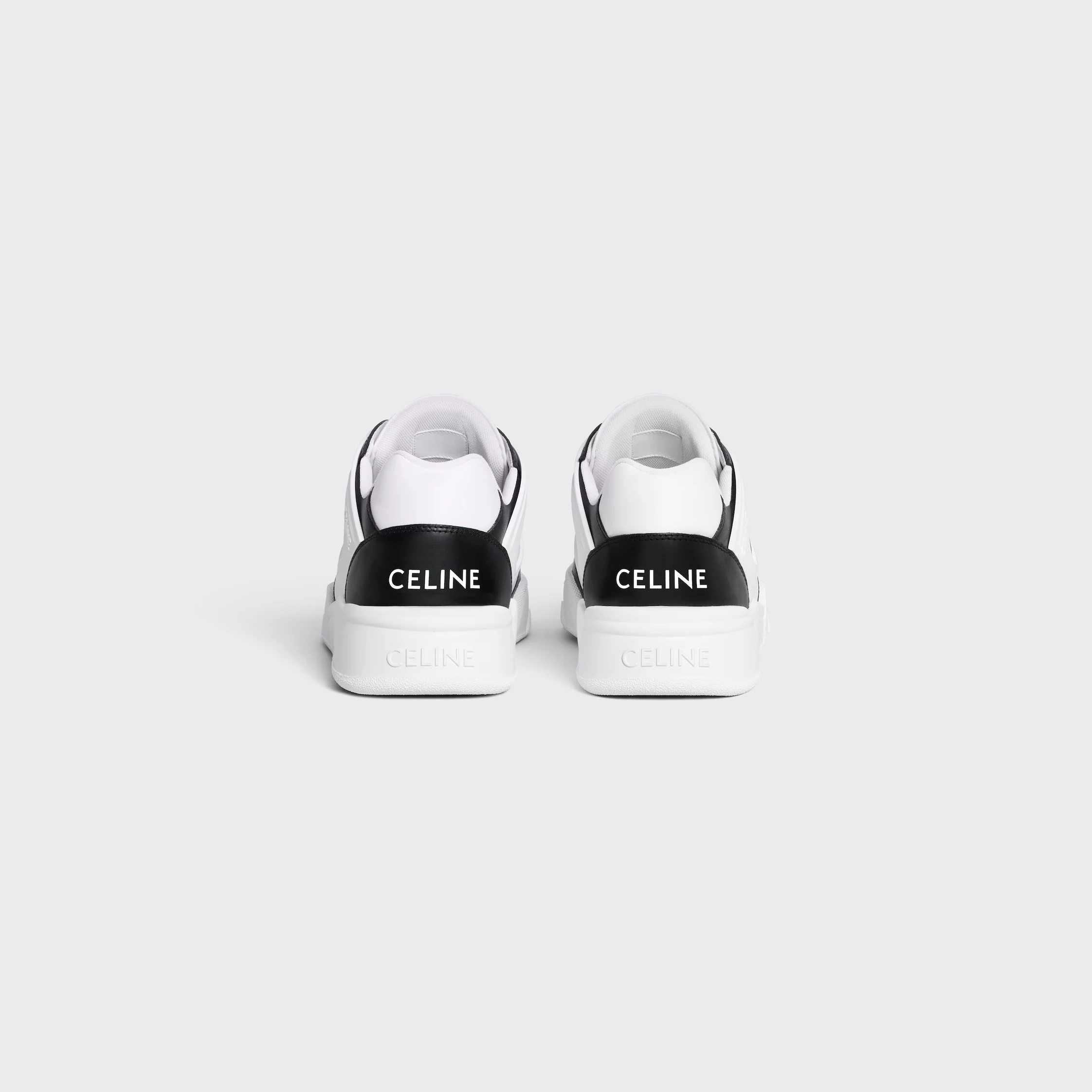 ZAPATILLA CELINE TRAINER CT-07 BAJA CON CORDONES EN CUERO DE VACUNO