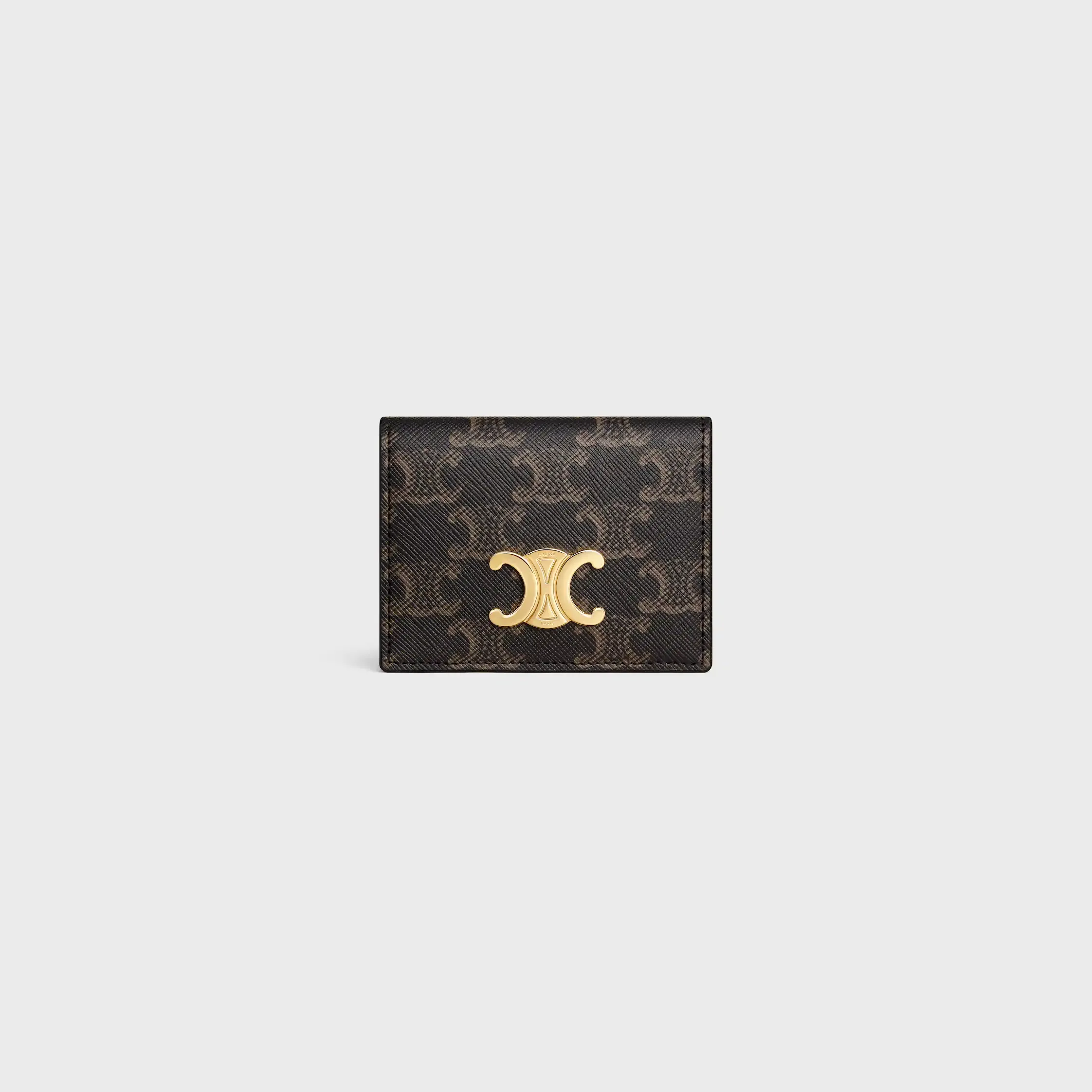 PORTA TARJETAS DOBLE PLIEGUE TRIOMPHE EN TELA TRIOMPHE