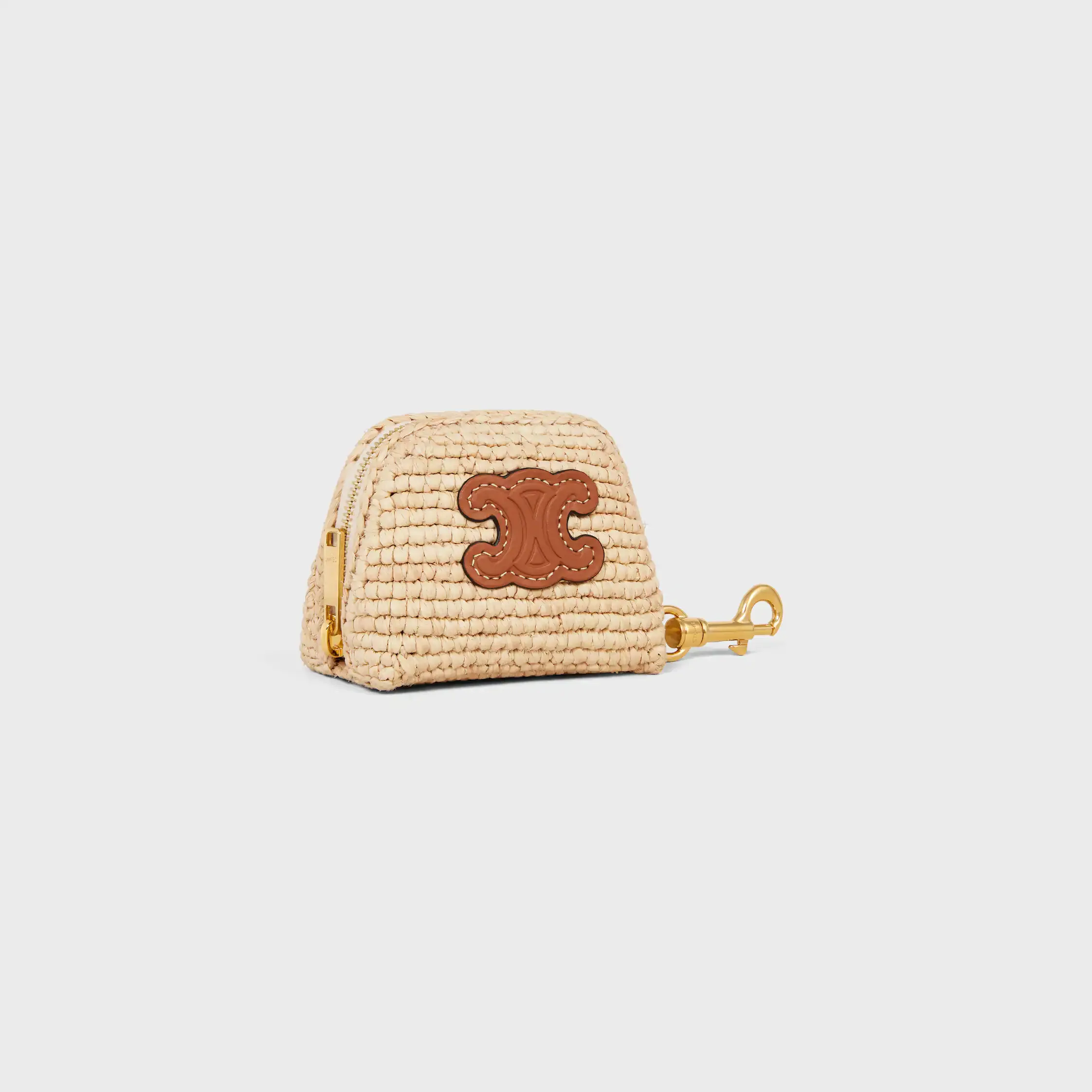 MICRO TRIOMPHE CHARM EN RAFFIA