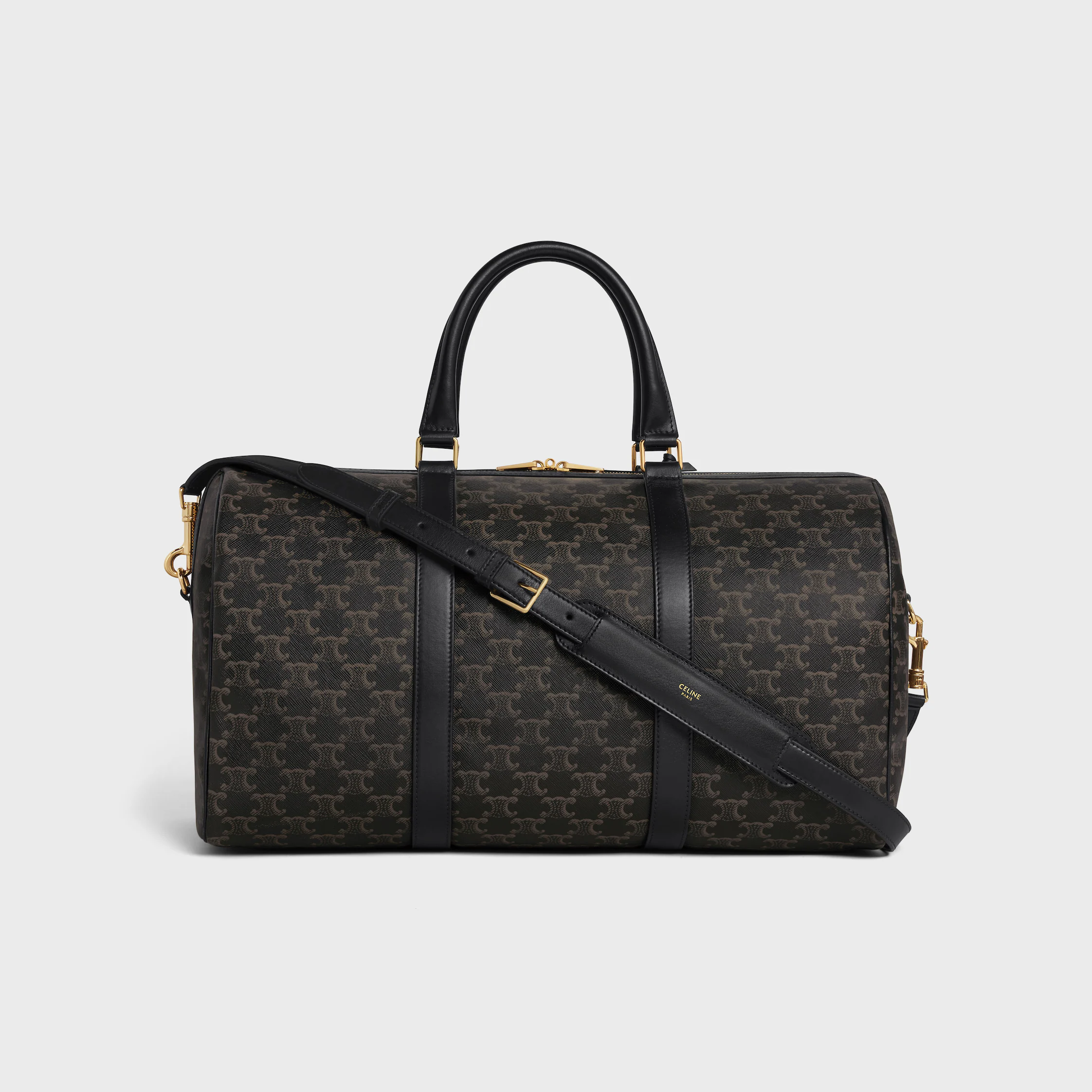 Bolso de Viaje IN Triomphe de Lona y Cuero de Becerro