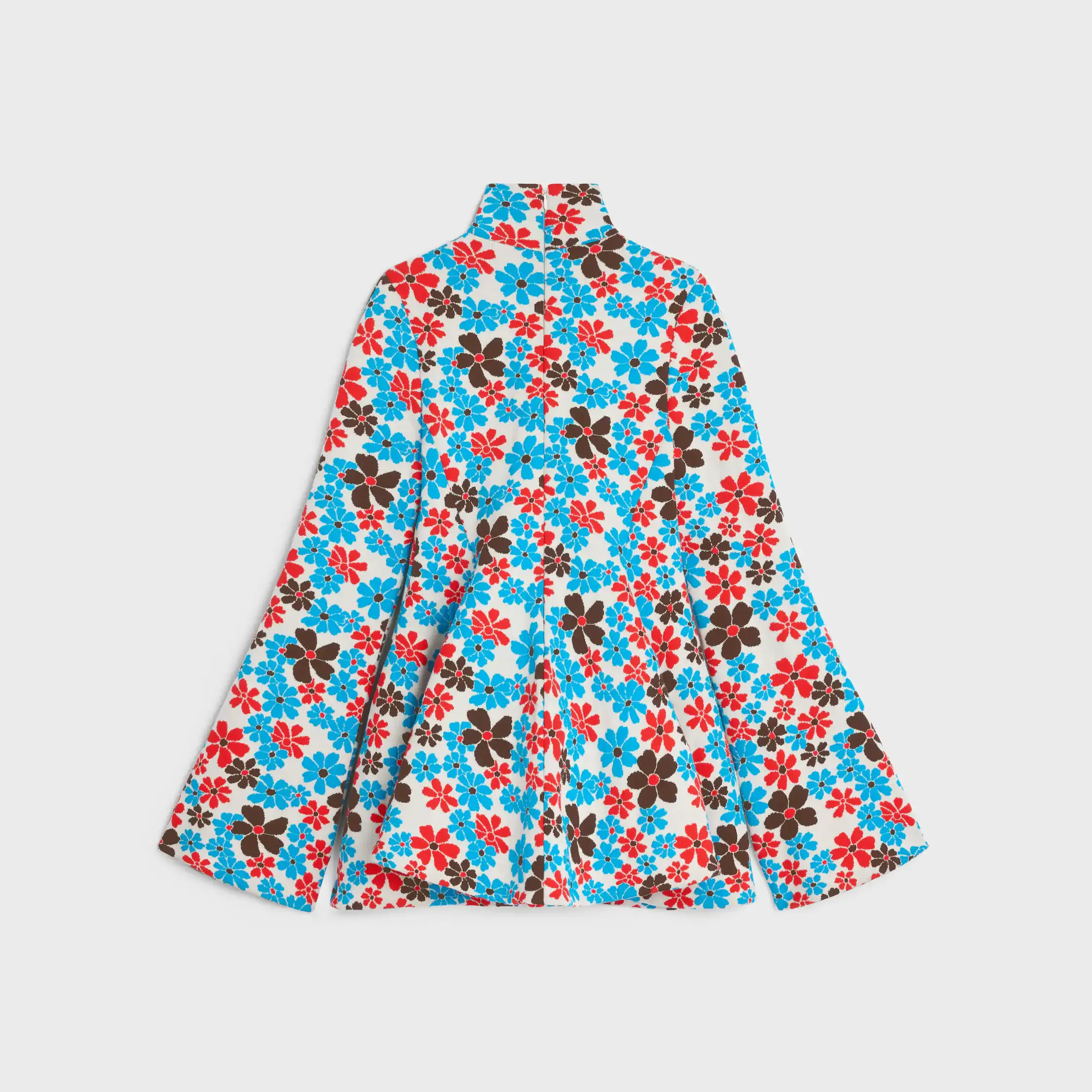vestido midi IN jacquard de poliamida