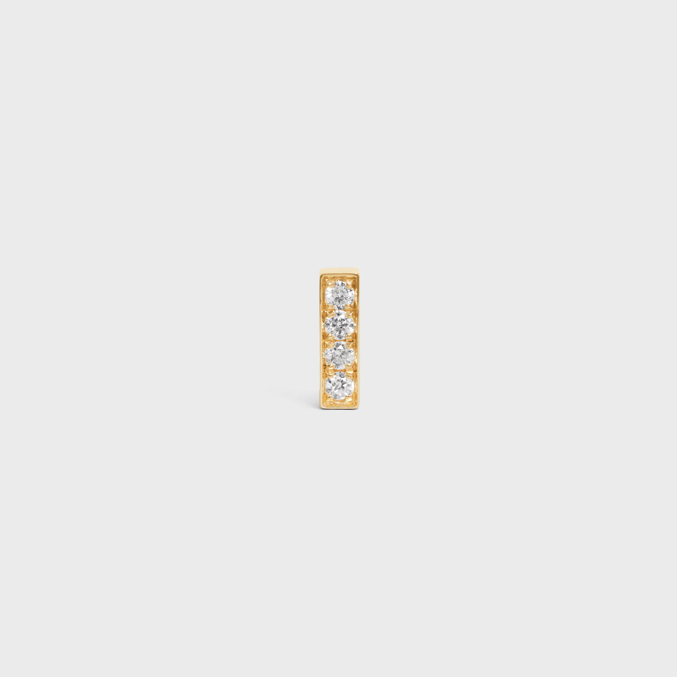 Celine Line Stud en oro amarillo y diamantes