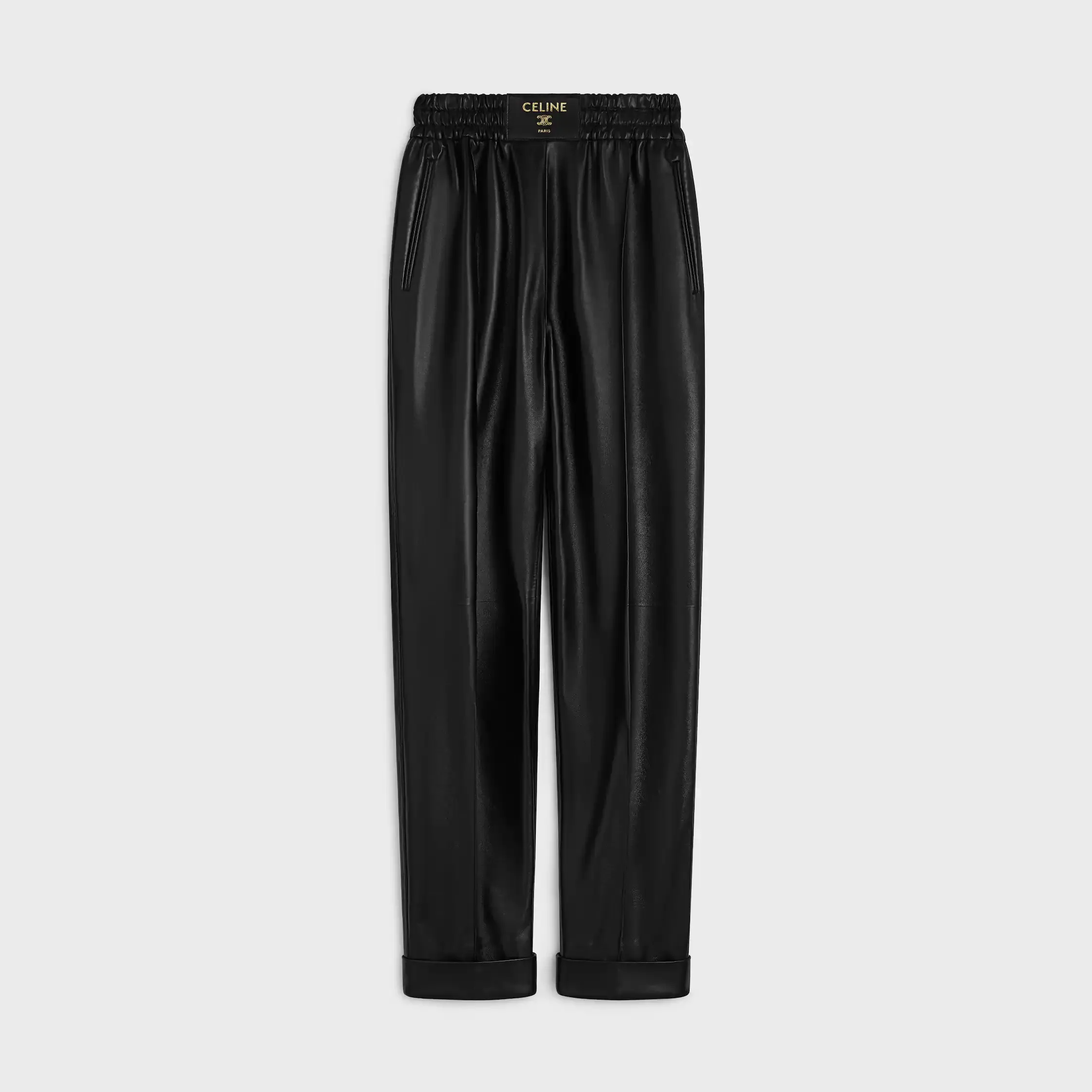 pantalones en piel de cordero