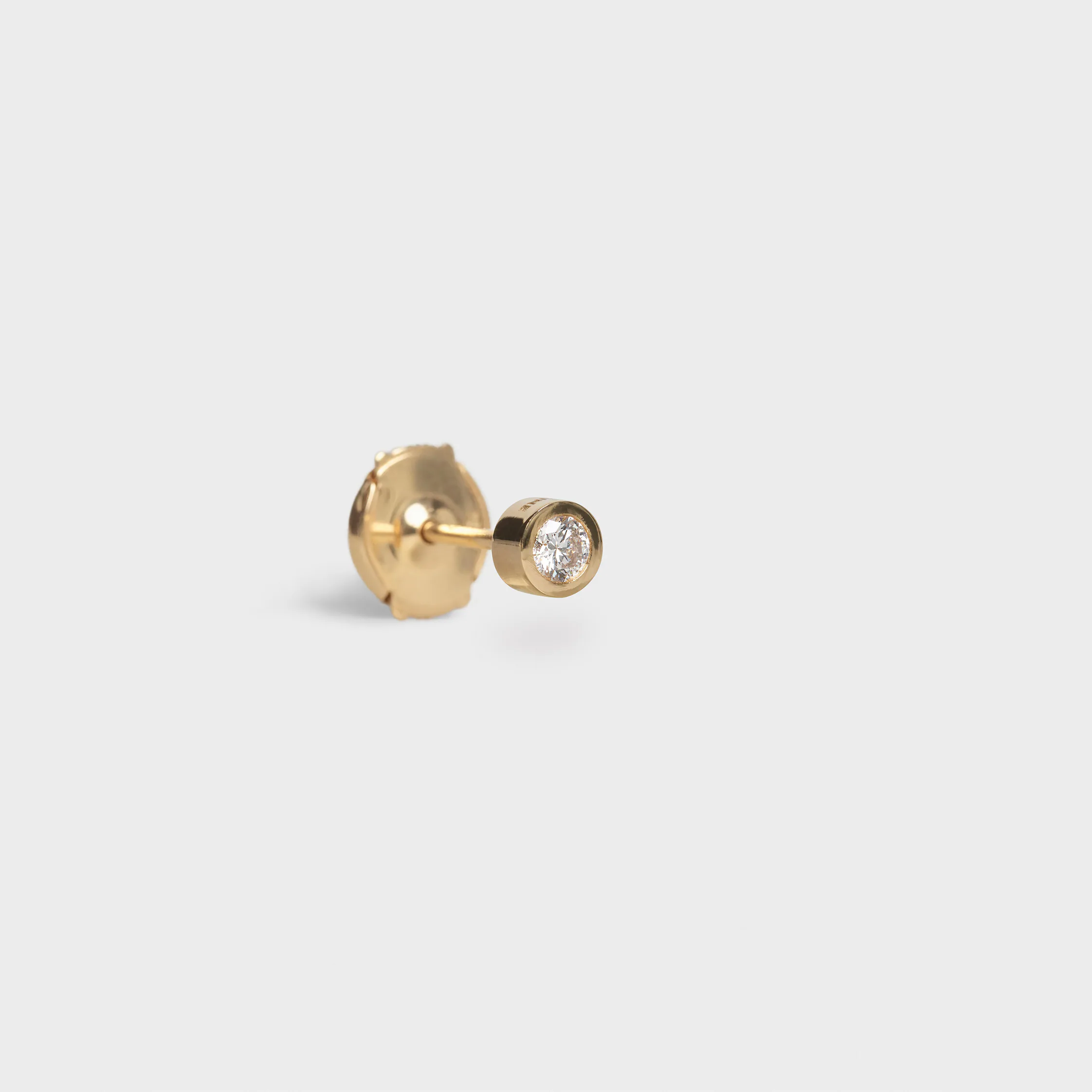Celine Sentimental Brillant Stud en oro amarillo y diamante