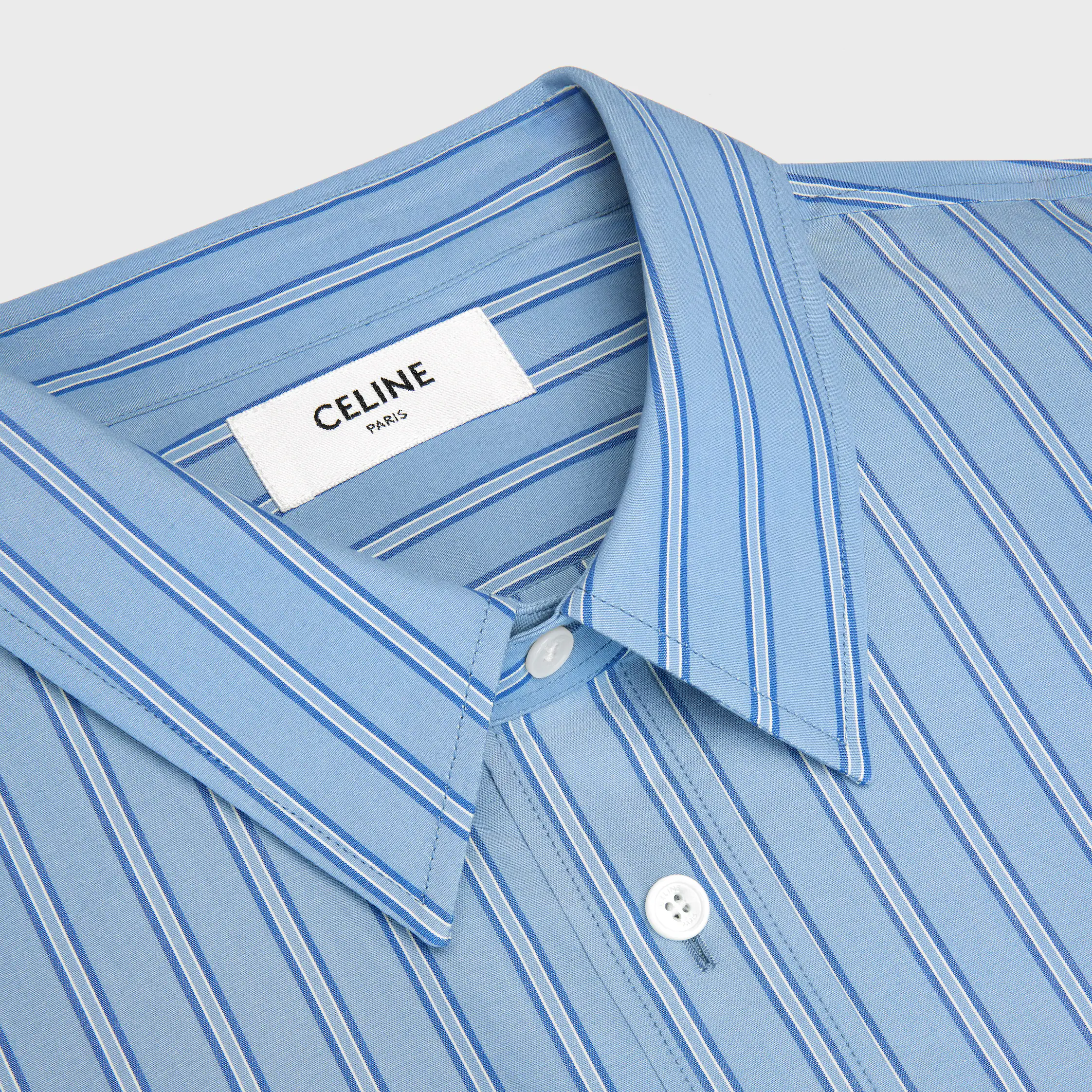 CAMISA CLÁSICA EN ALGODÓN POPLIN ESTAMPADO