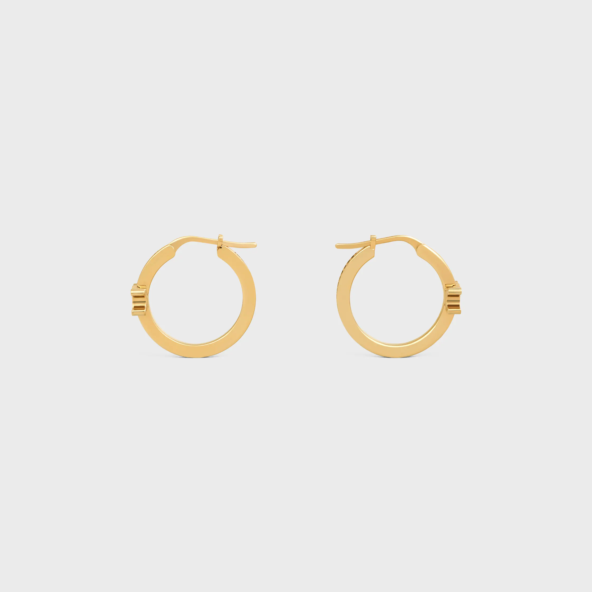 Aros Triomphe Sparkle en Strass y Latón con Acabado Dorado