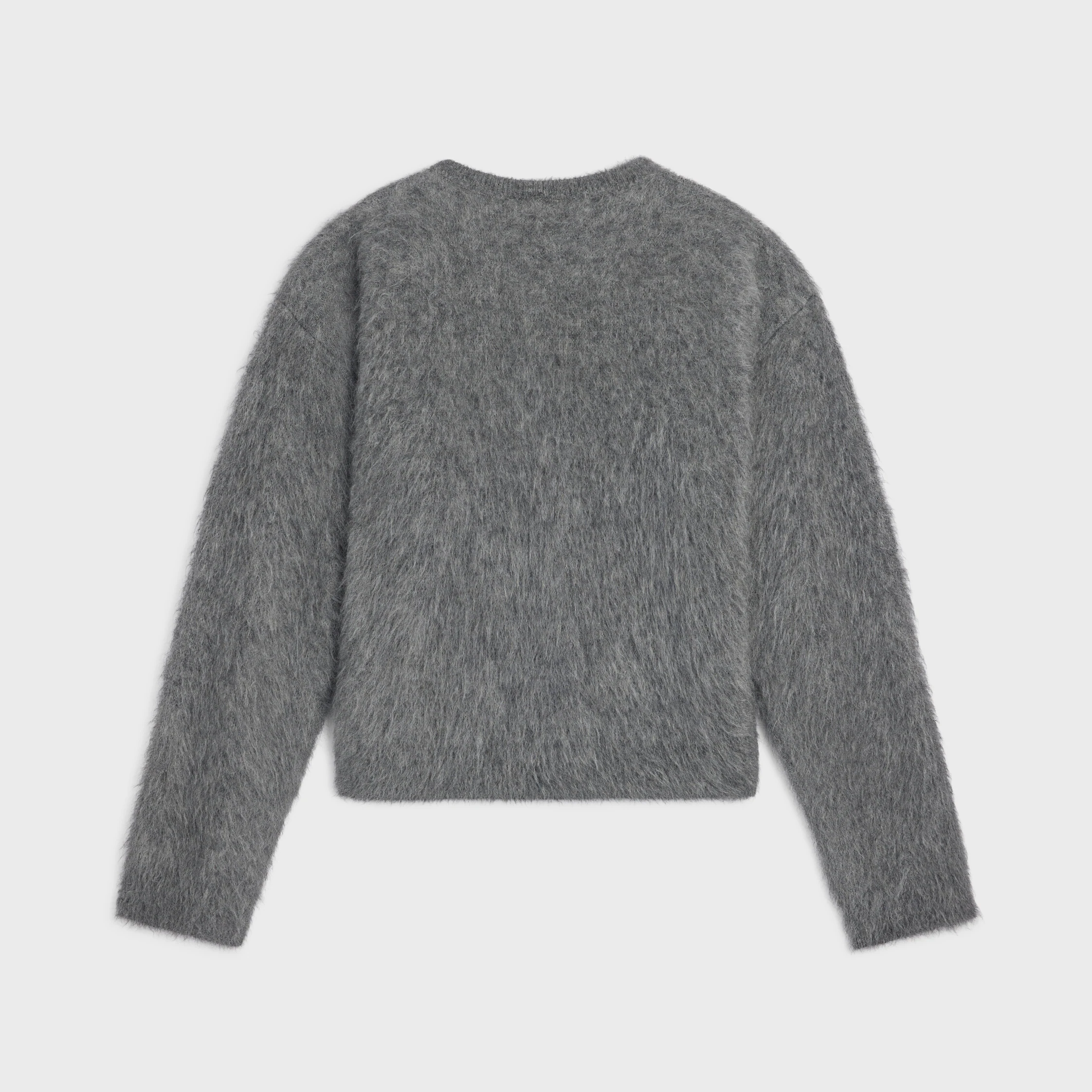 jersey de cuello redondo IN de mohair cepillado