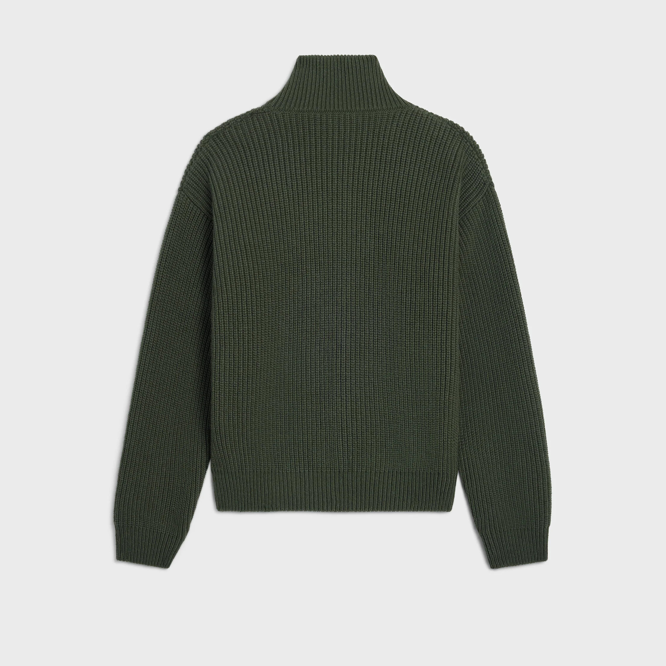 sudadera tipo camionero en lana con ribete
