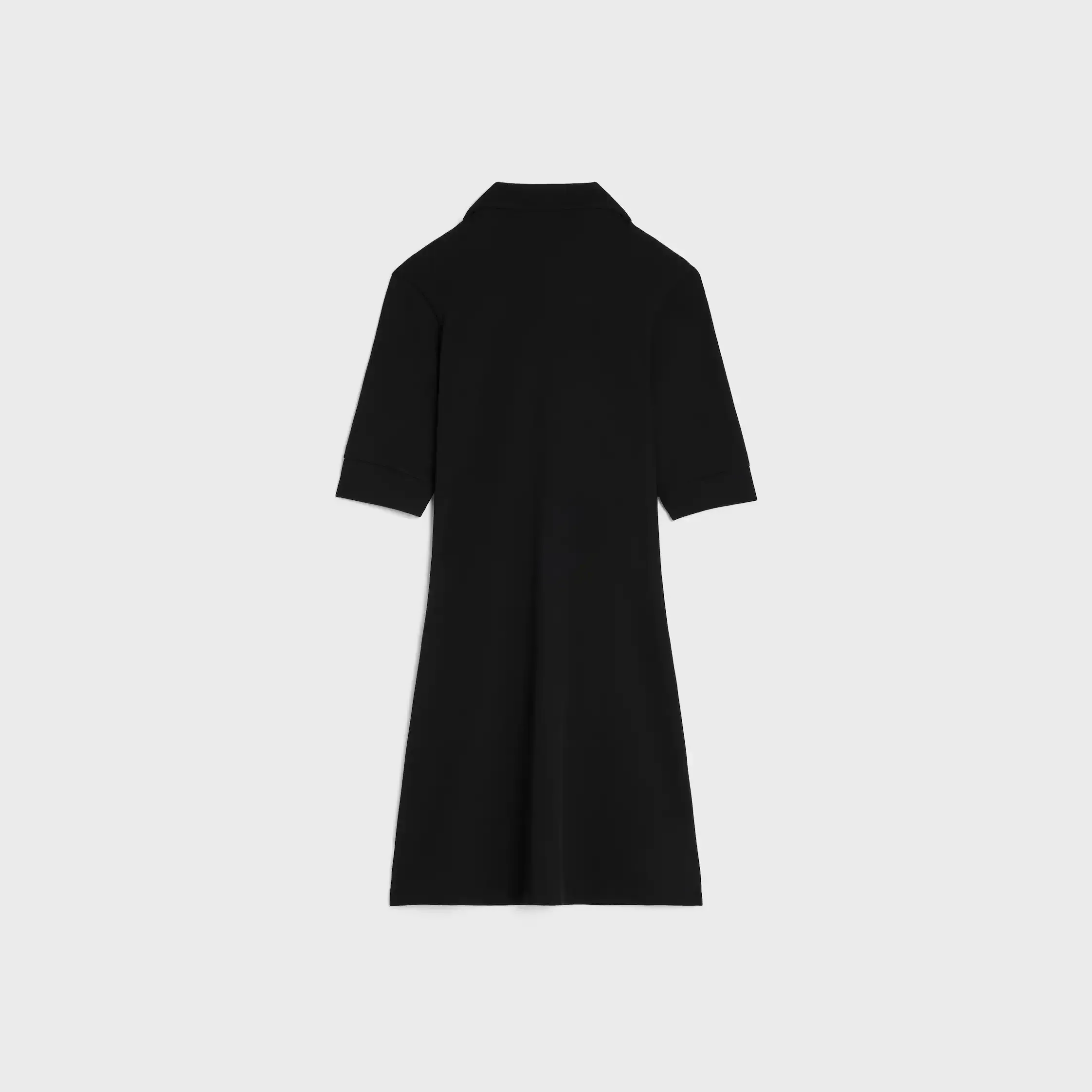 vestido mini polo en algodón ribeteado