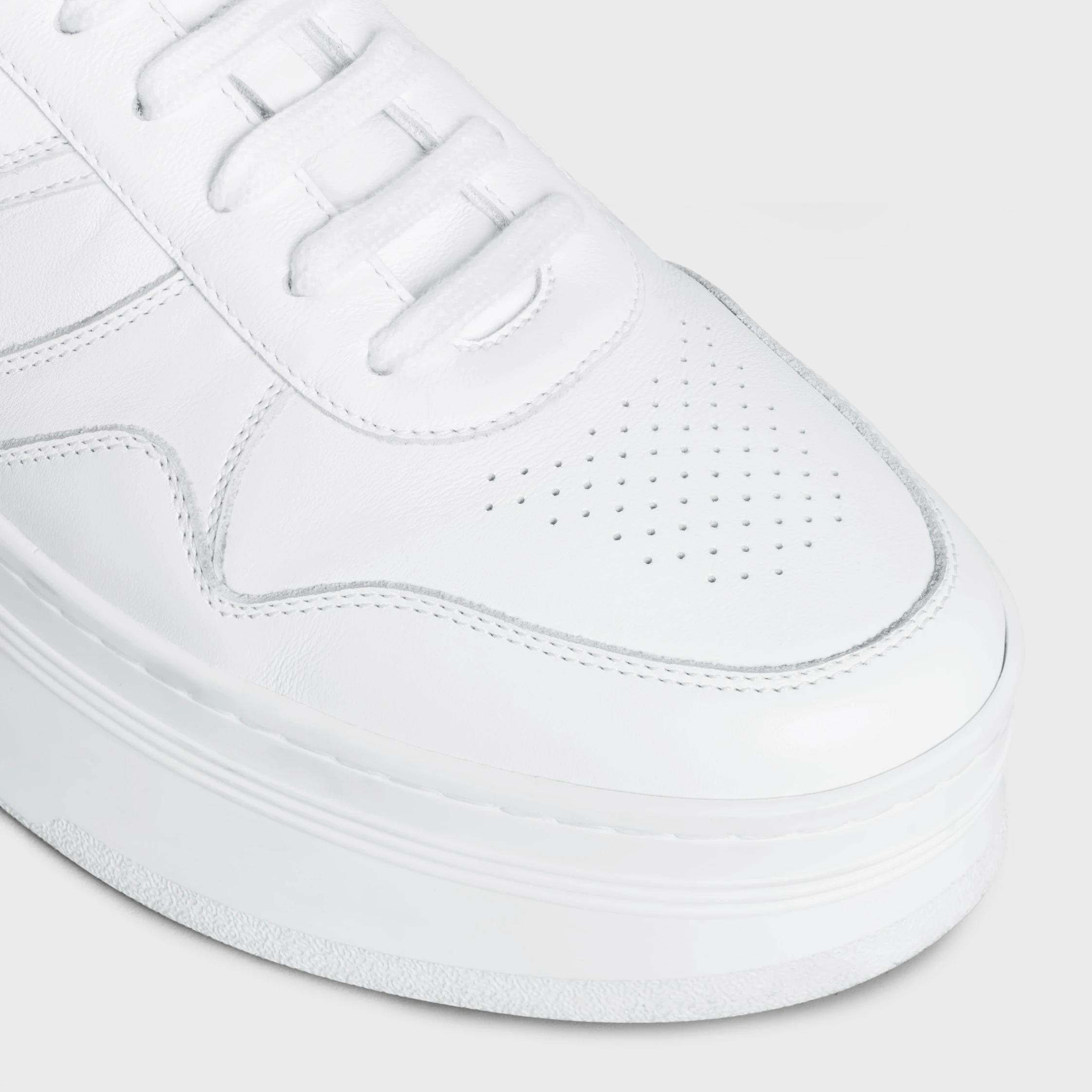 ZAPATILLAS BLOQUE CON SUELA DE CUÑA EN VACUNO
