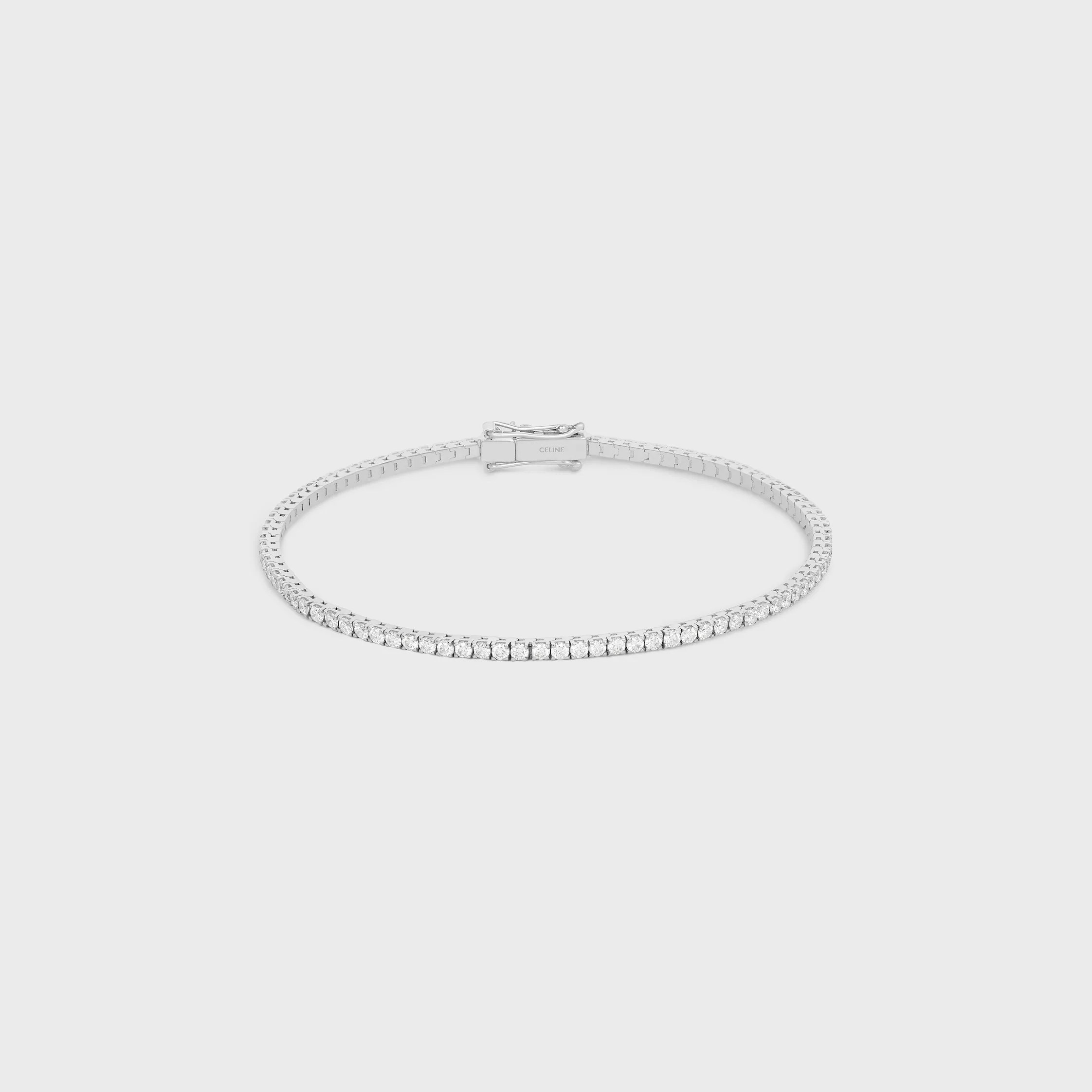 Pulsera de Tenis en Oro Blanco y Diamantes