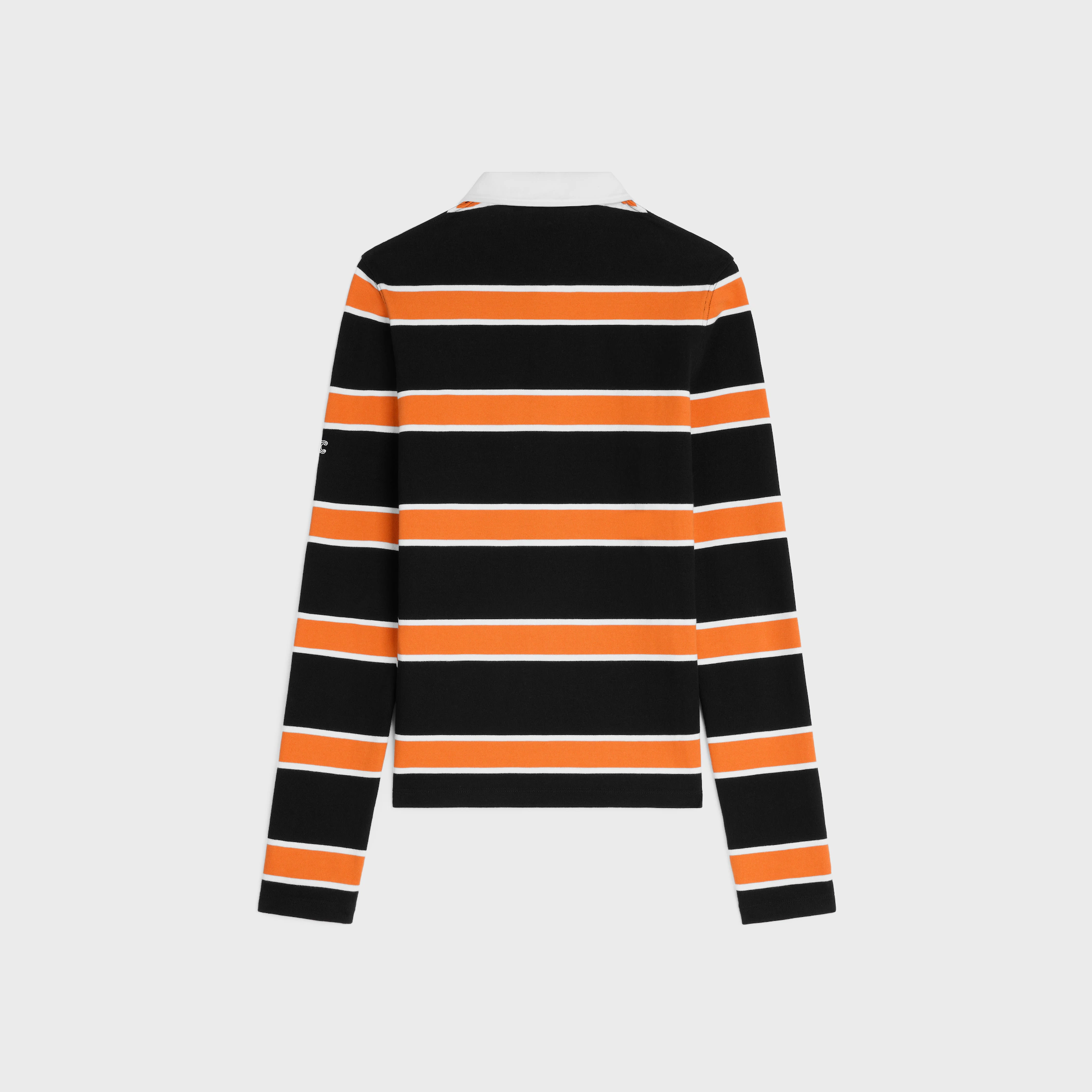 camisa polo en jersey de algodón a rayas