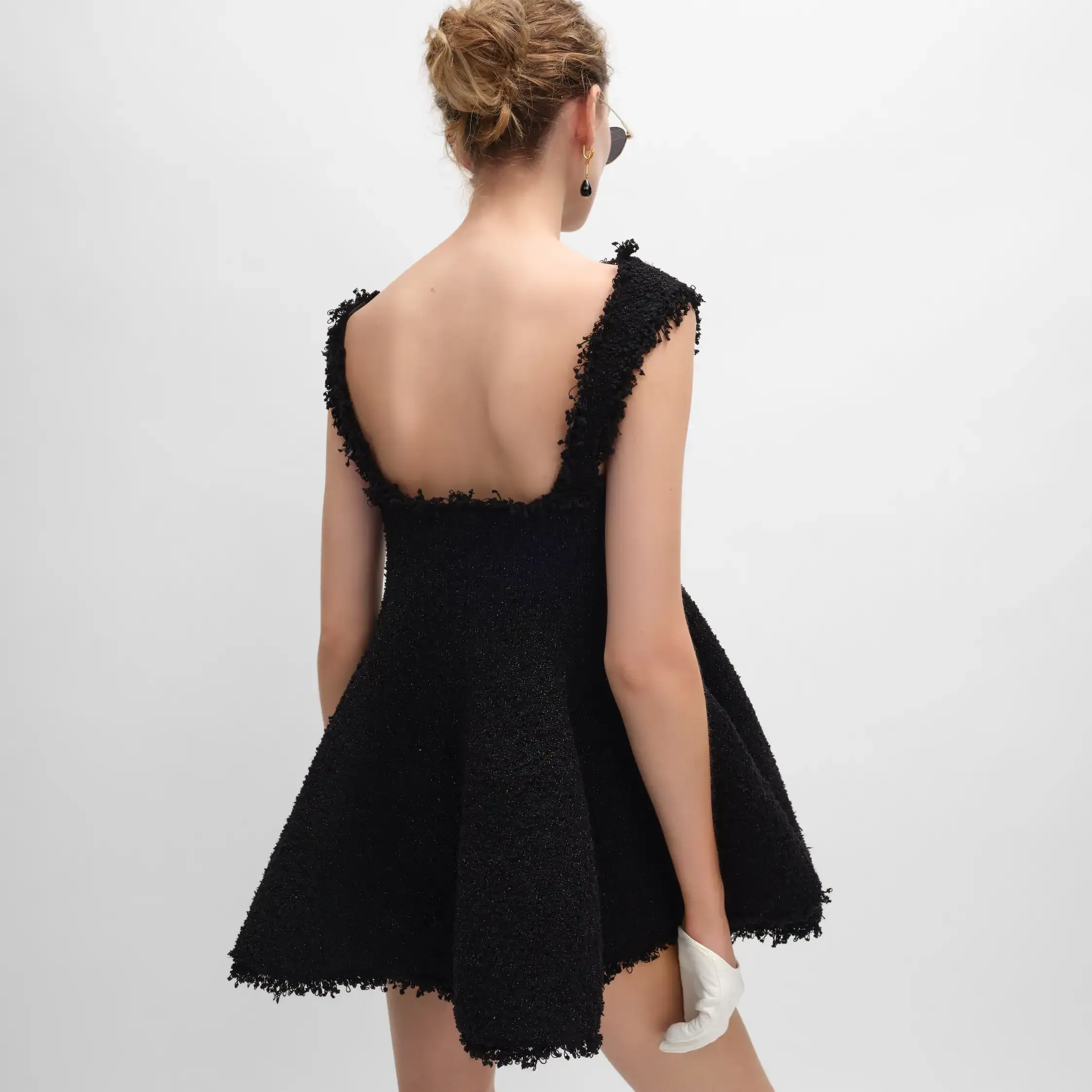 vestido mini en punto natte