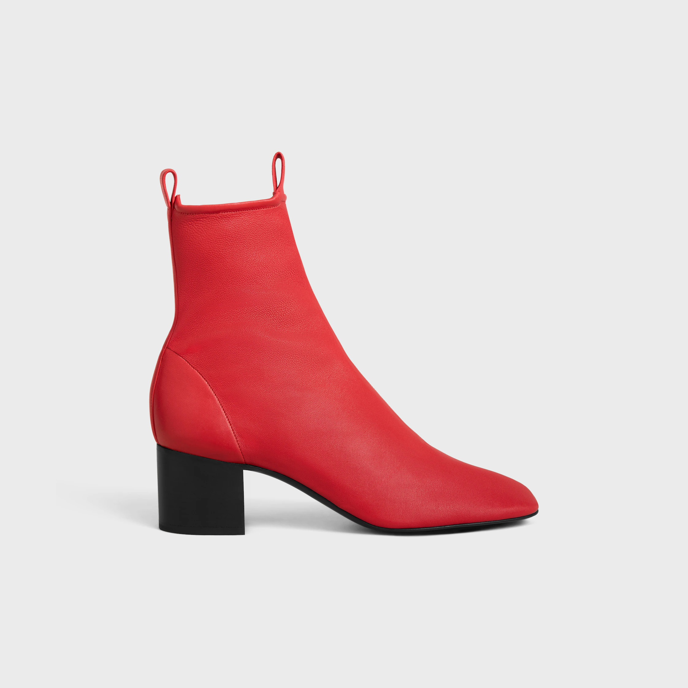 CHERI - BOTAS CON CIERRE ZIP EN PELE DE CORDERO ELÁSTICO