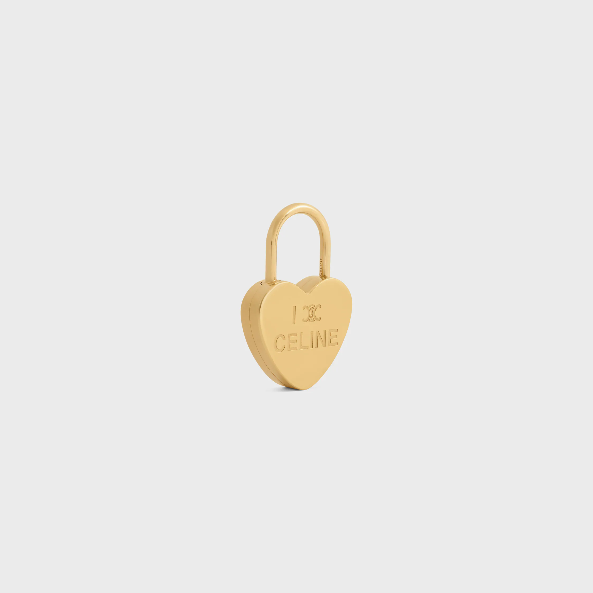 CHARMS CORAZÓN CON CANDADO EN LATÓN CON ACABADO EN ORO