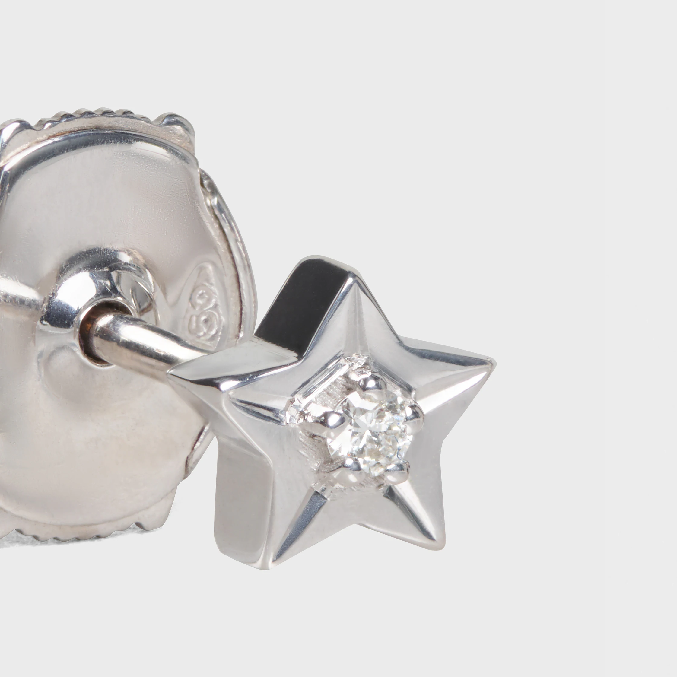 Etoile Celine Studs en oro blanco y diamantes