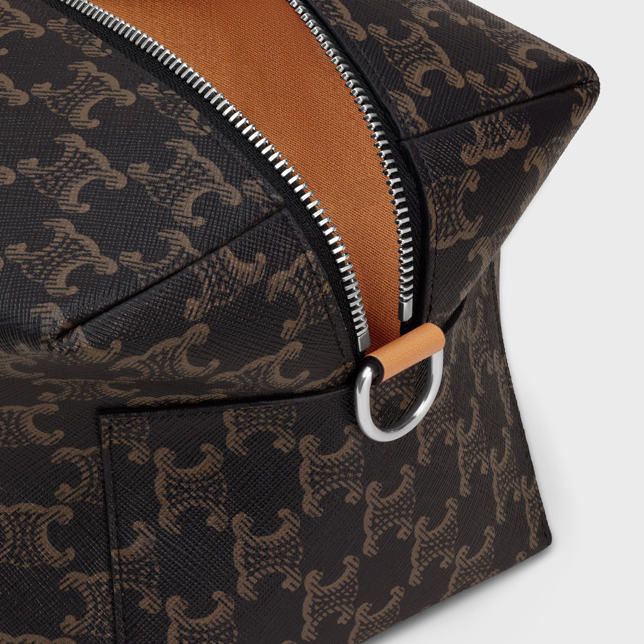 BOLSO CROSSBODY TOMA Y VÁMONOS EN TELA TRIOMPHE Y CUERO DE VACUNO