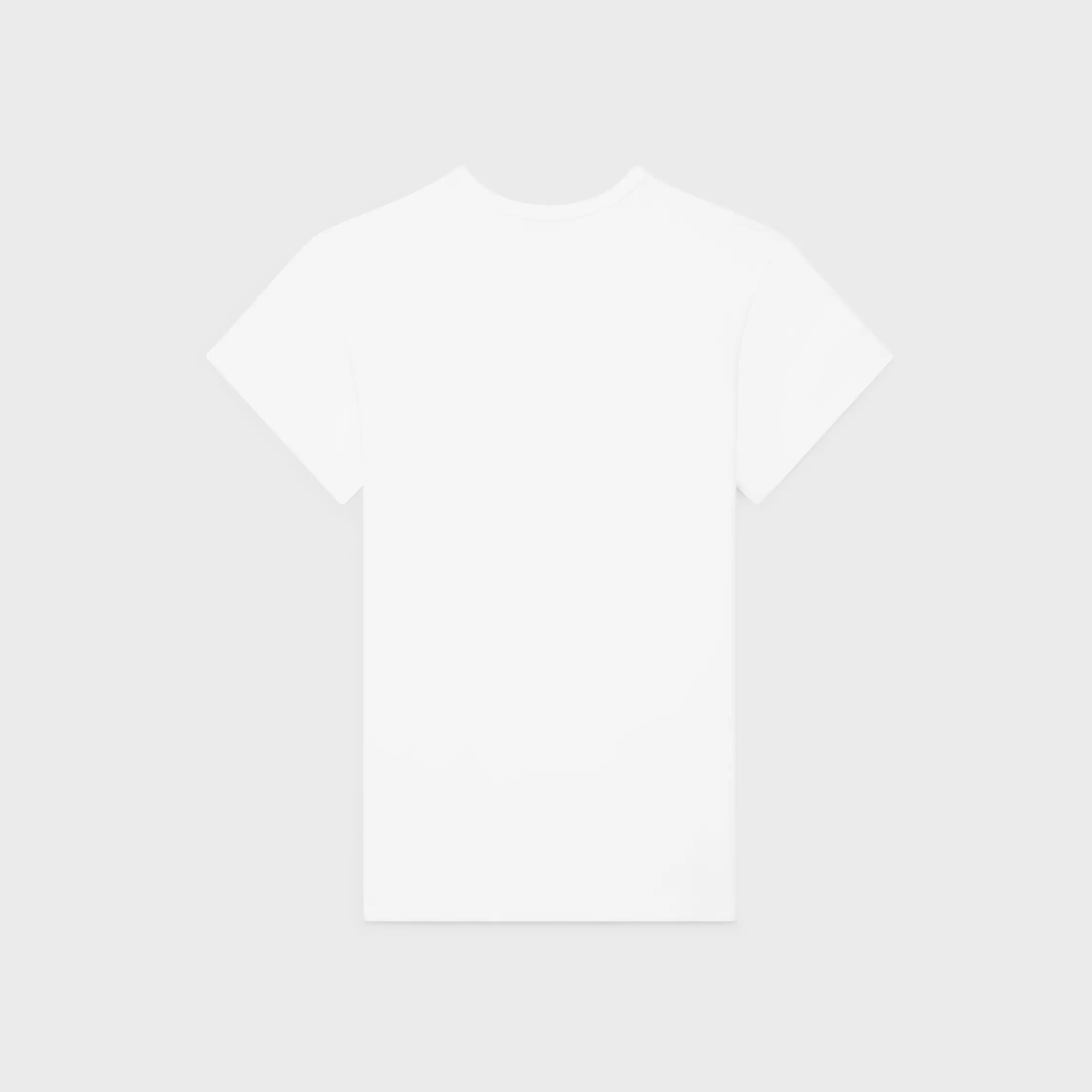 camiseta regular en punto de algodón elastizado