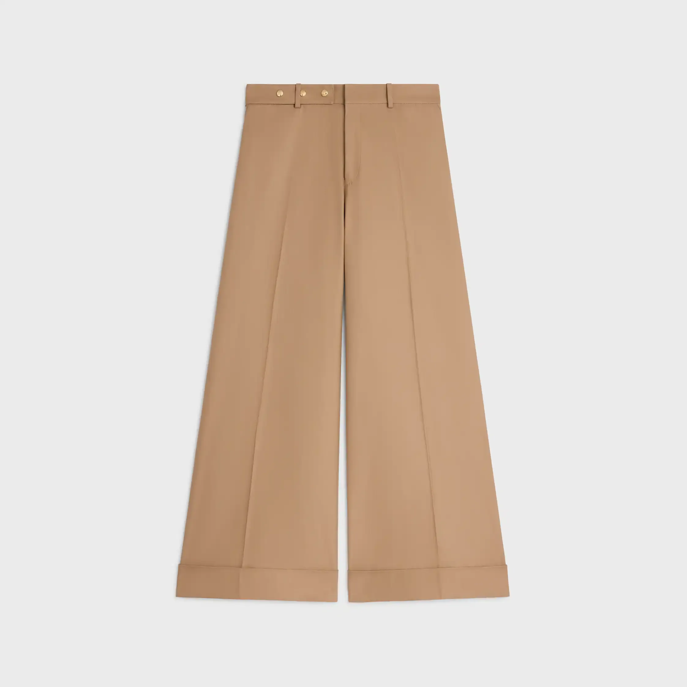 pantalones docks en tela de sarga de algodón