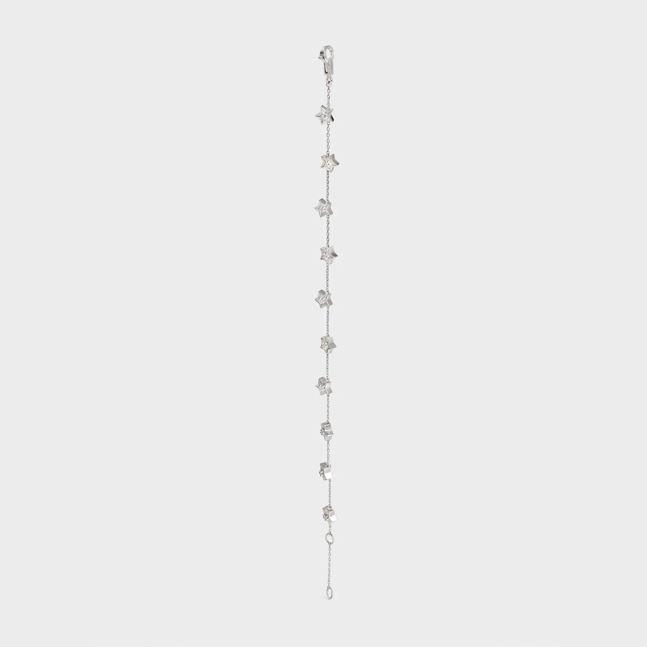 Brazalete Etoile Celine con múltiples estrellas en oro blanco y diamantes