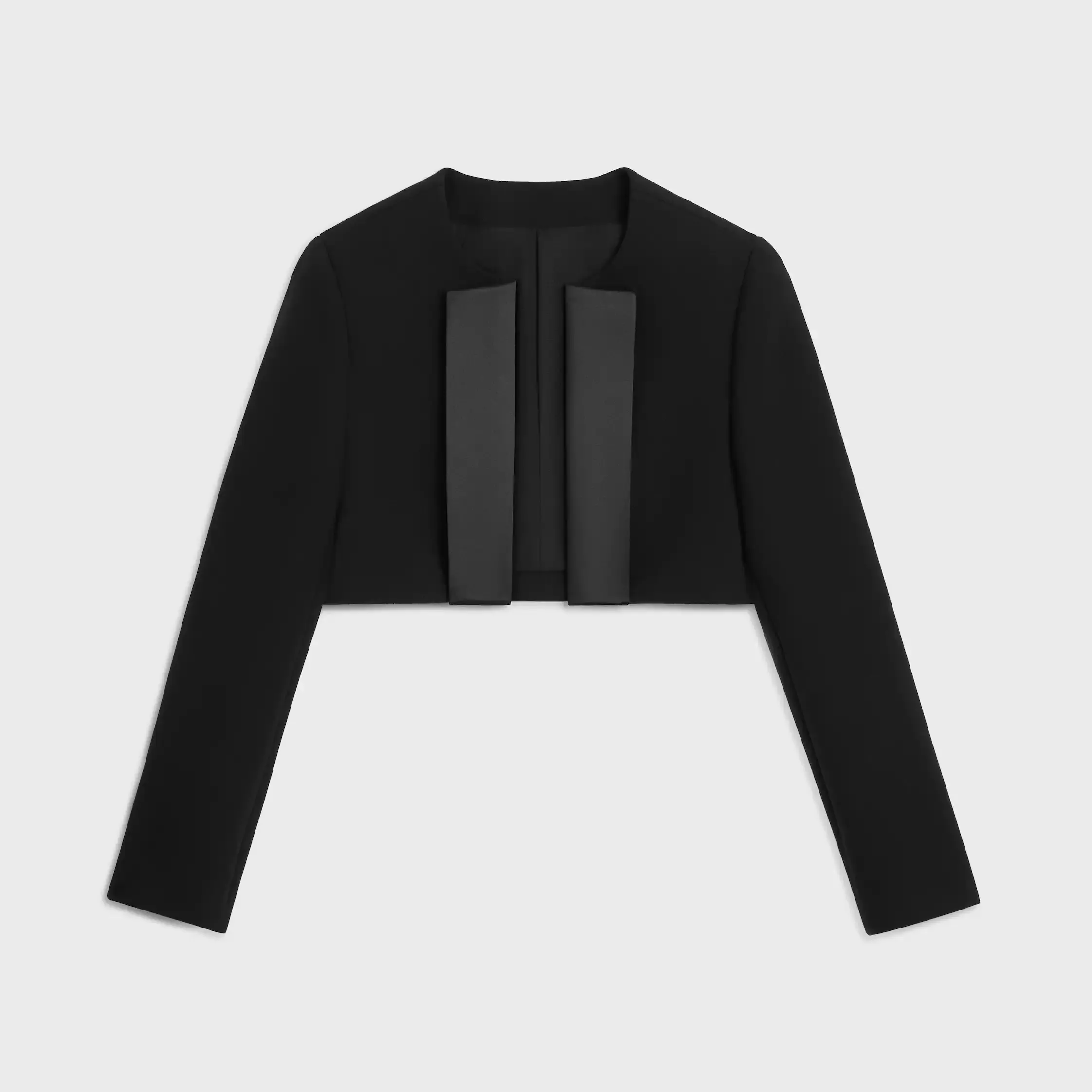 chaqueta bolero IN de doble crepé de lana