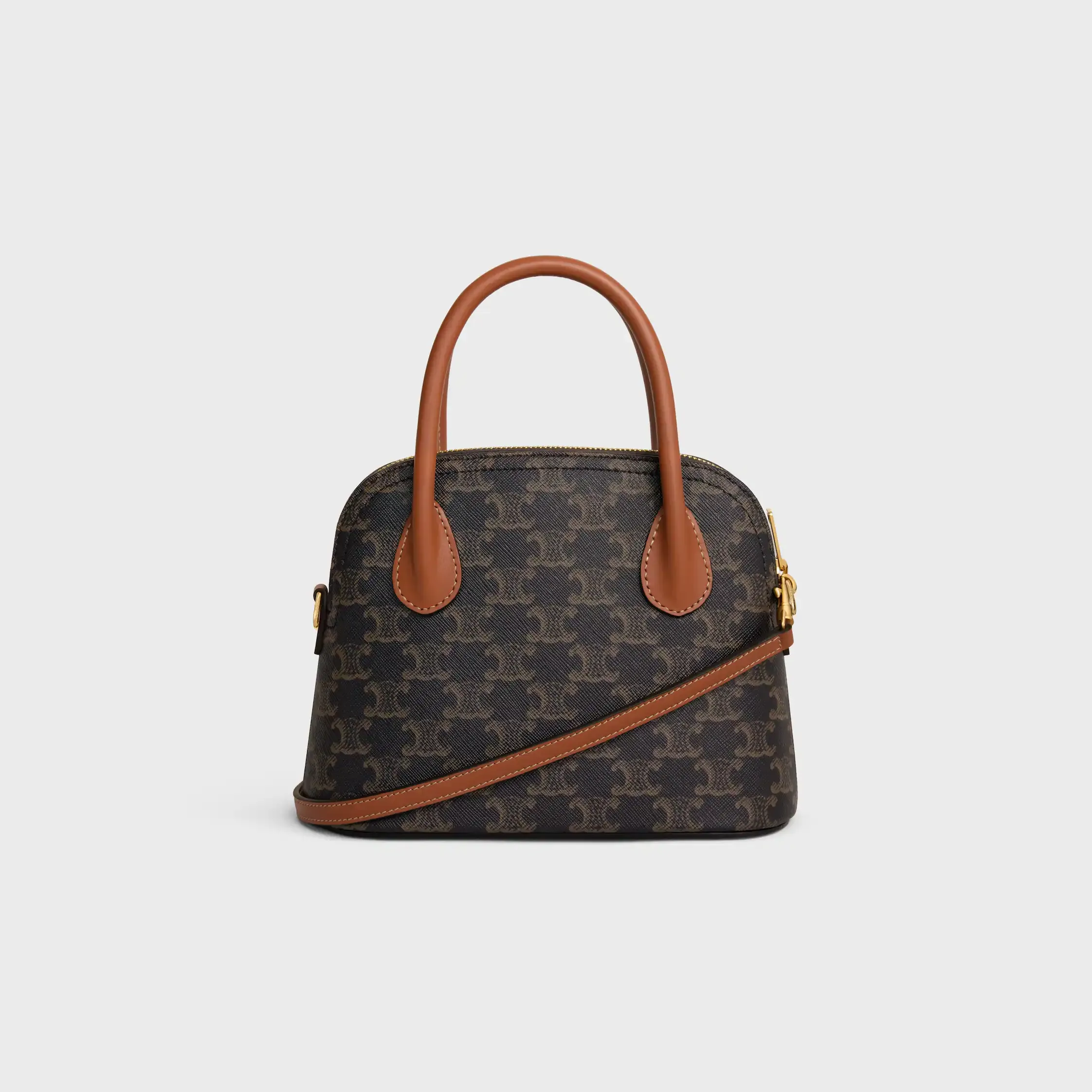 BOLSO TEEN HONORINE EN LONA TRIOMPHE Y CUERO DE TERNERA
