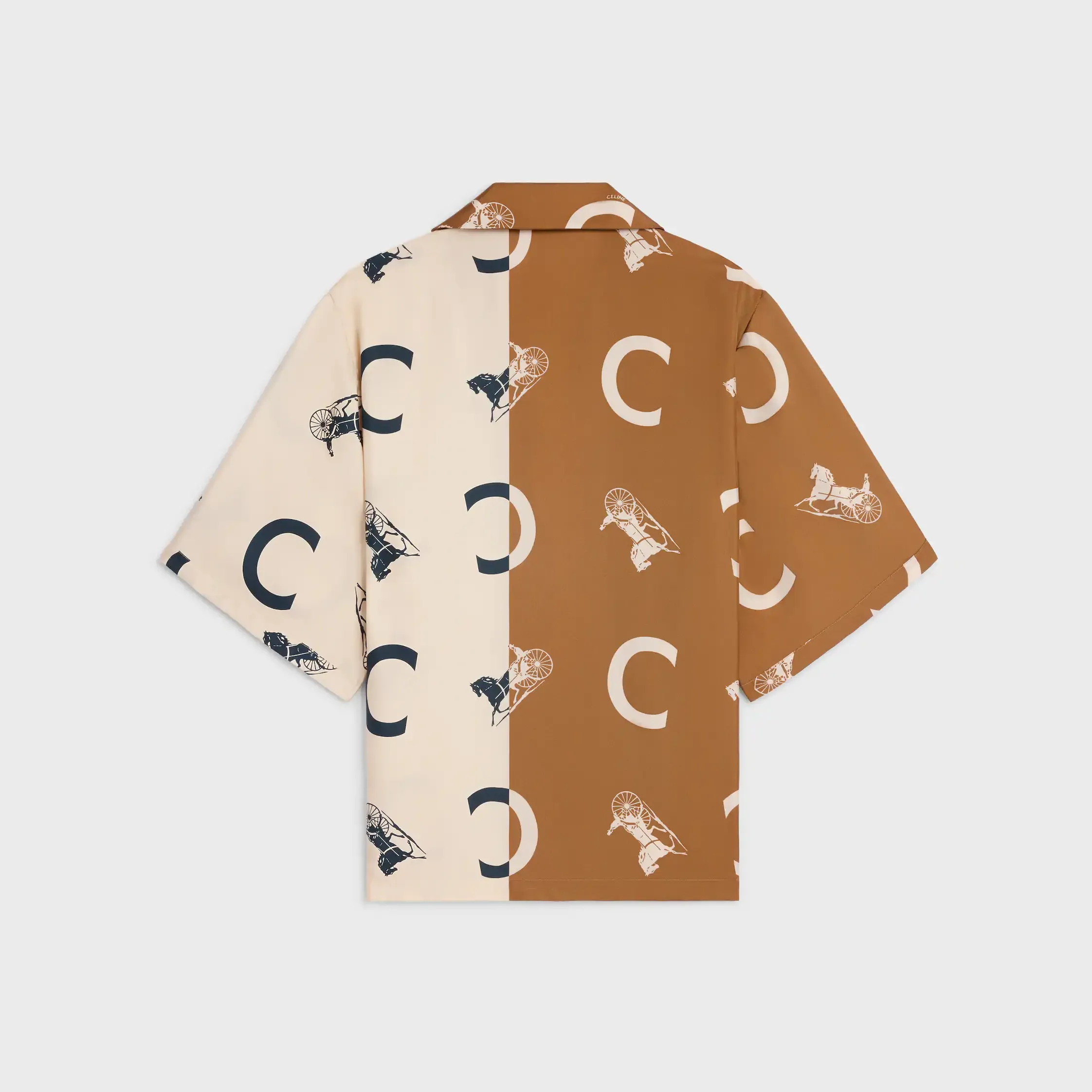 camisa de pijama en tejido de seda