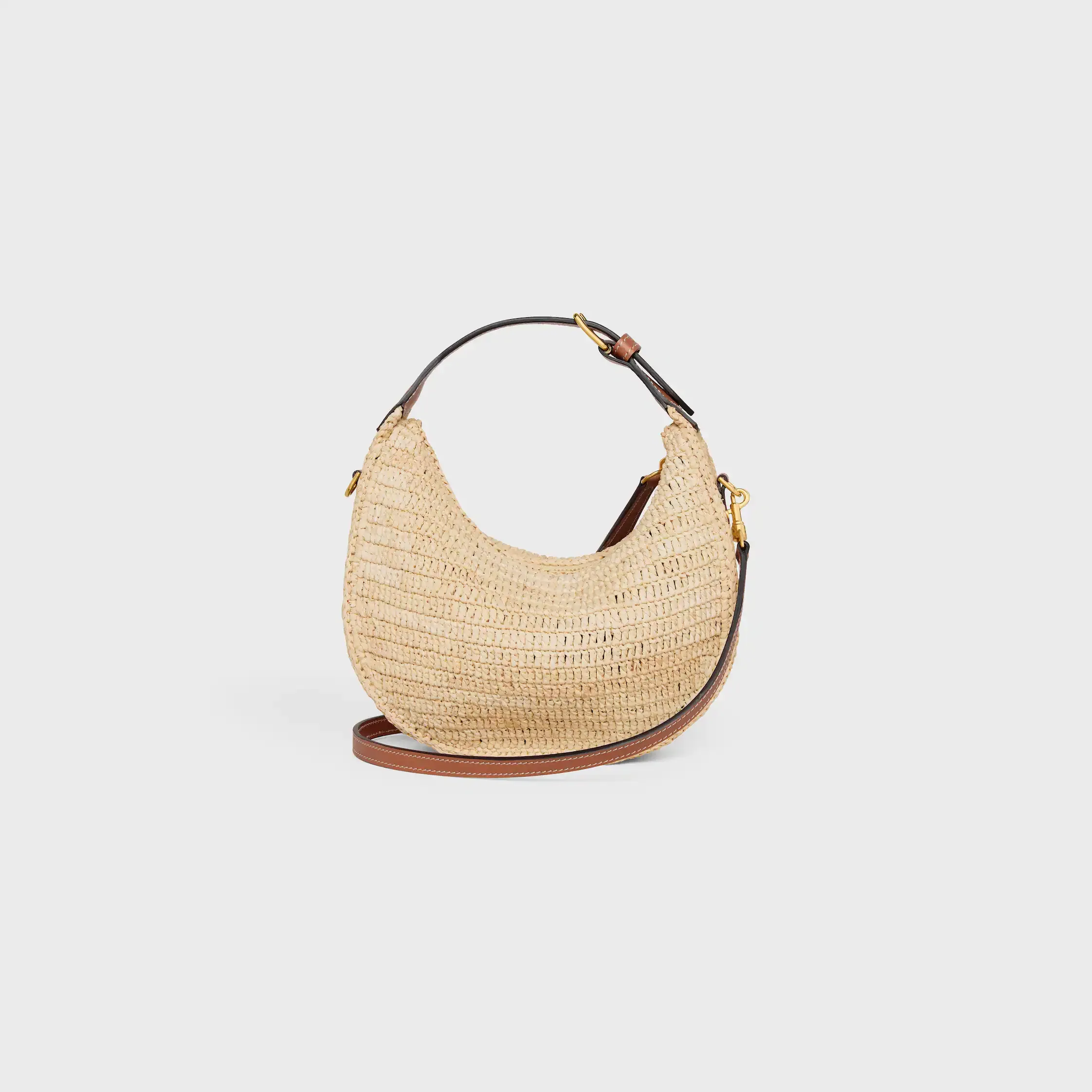 Teen Celine Lulu IN RAFFIA Y CUERO DE VACUNO NATURAL