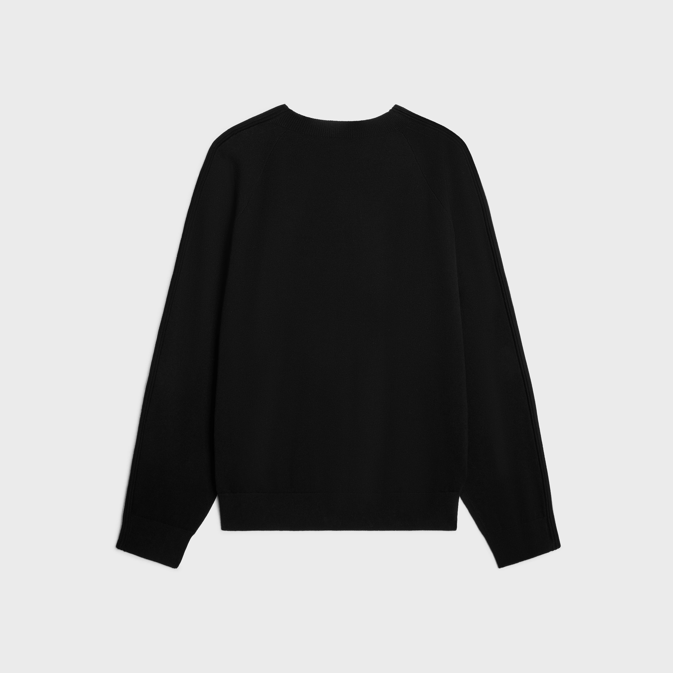 sweater de cuello redondo en algodón