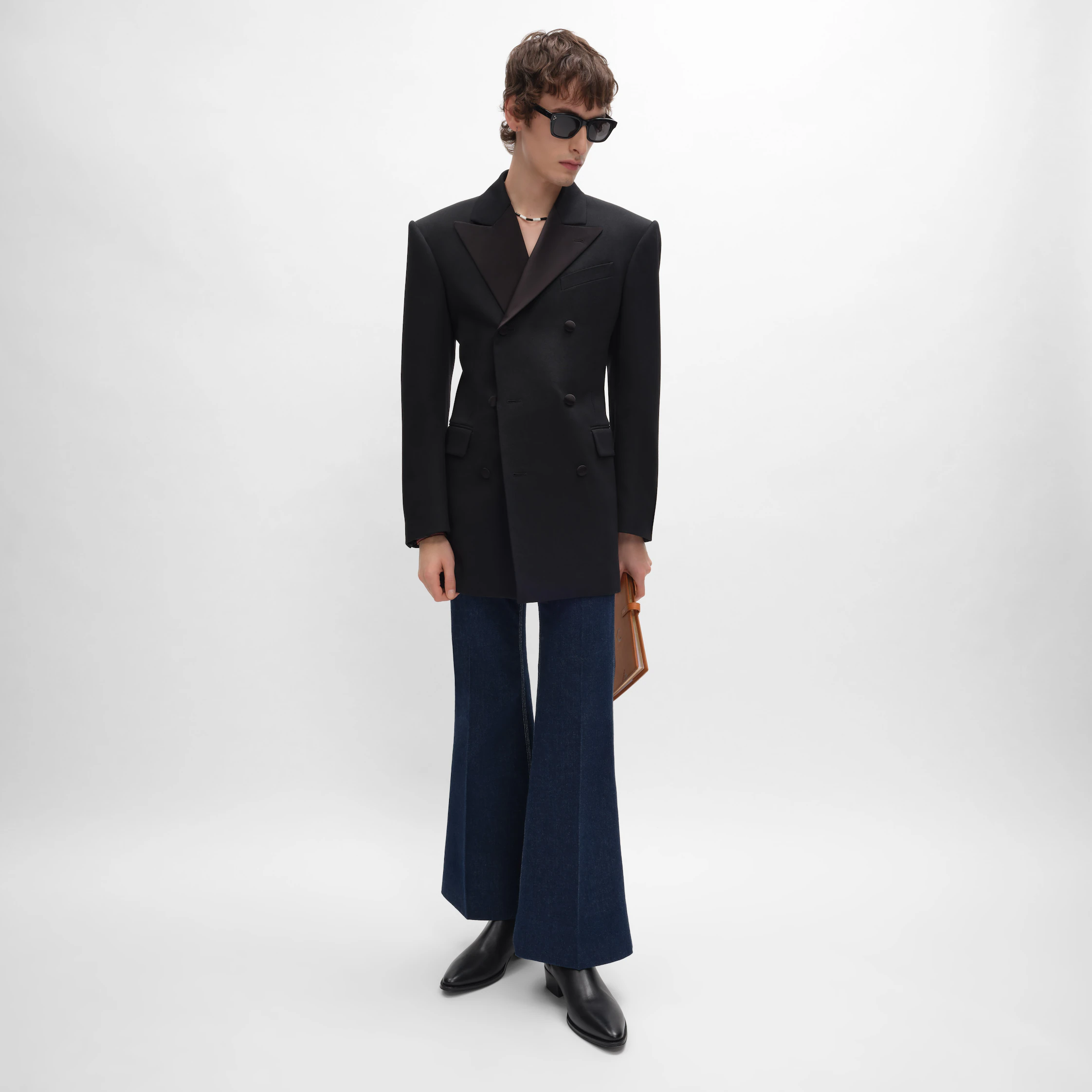 JEANS FLARE 003 EN DENIM AZUL CLARO LIGERO