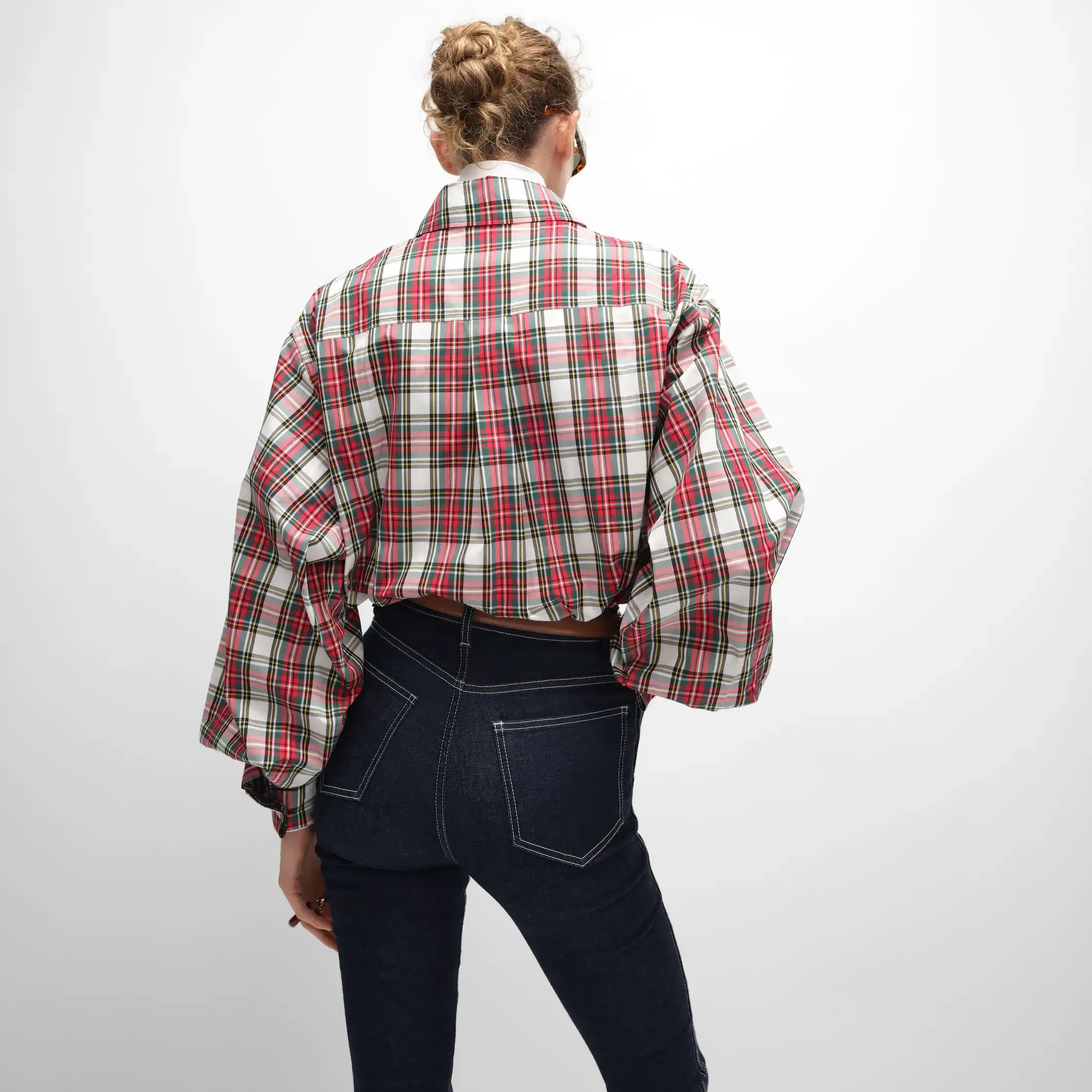 camisa en algodón tartán