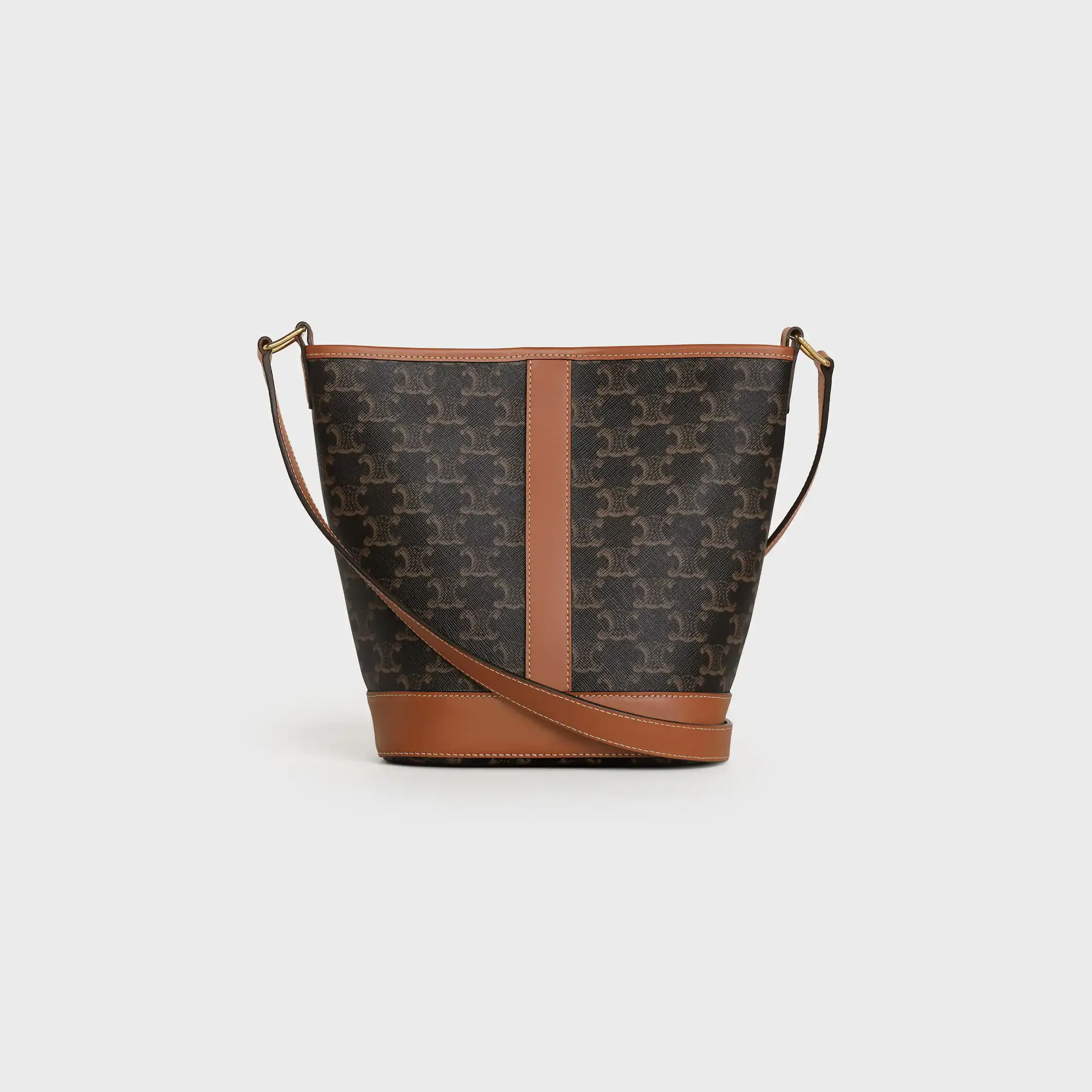 Bolsa pequeña IN Triomphe de lona y piel de becerro
