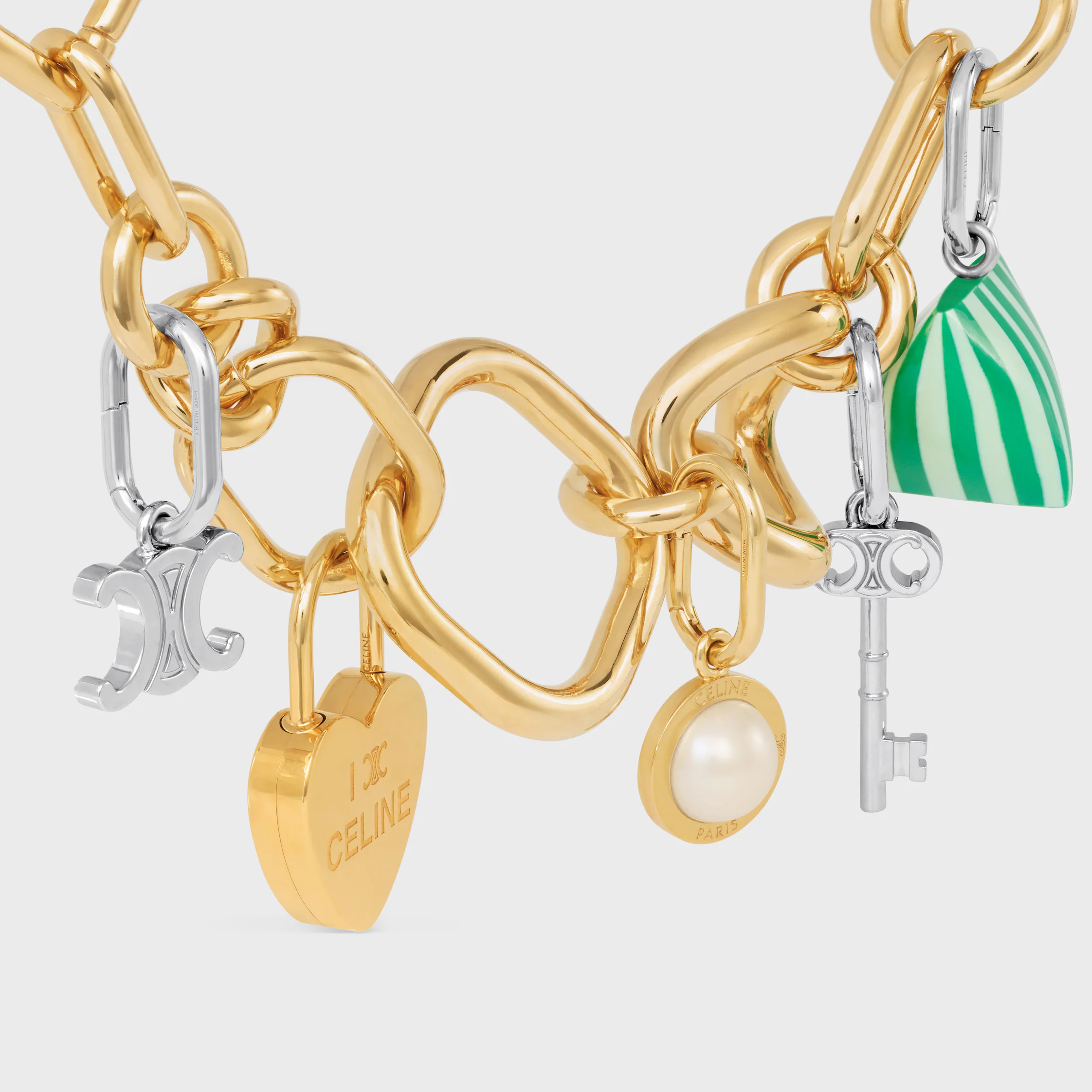 CHARMS BERLINGOT EN RESINA Y LATÓN CON ACABADO EN RODIO
