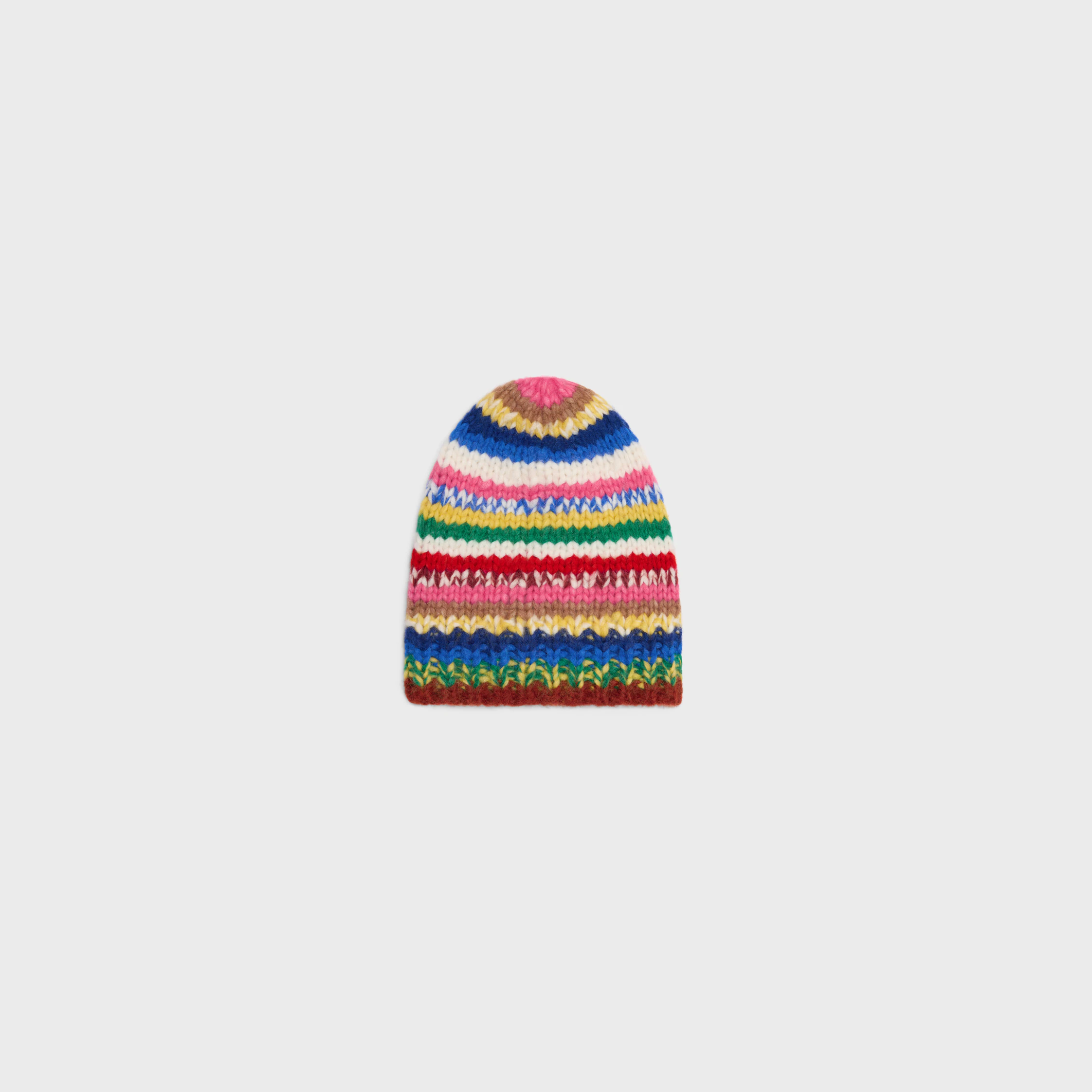 GORRO DE ALPACA Y LANA EN MOLDEADO