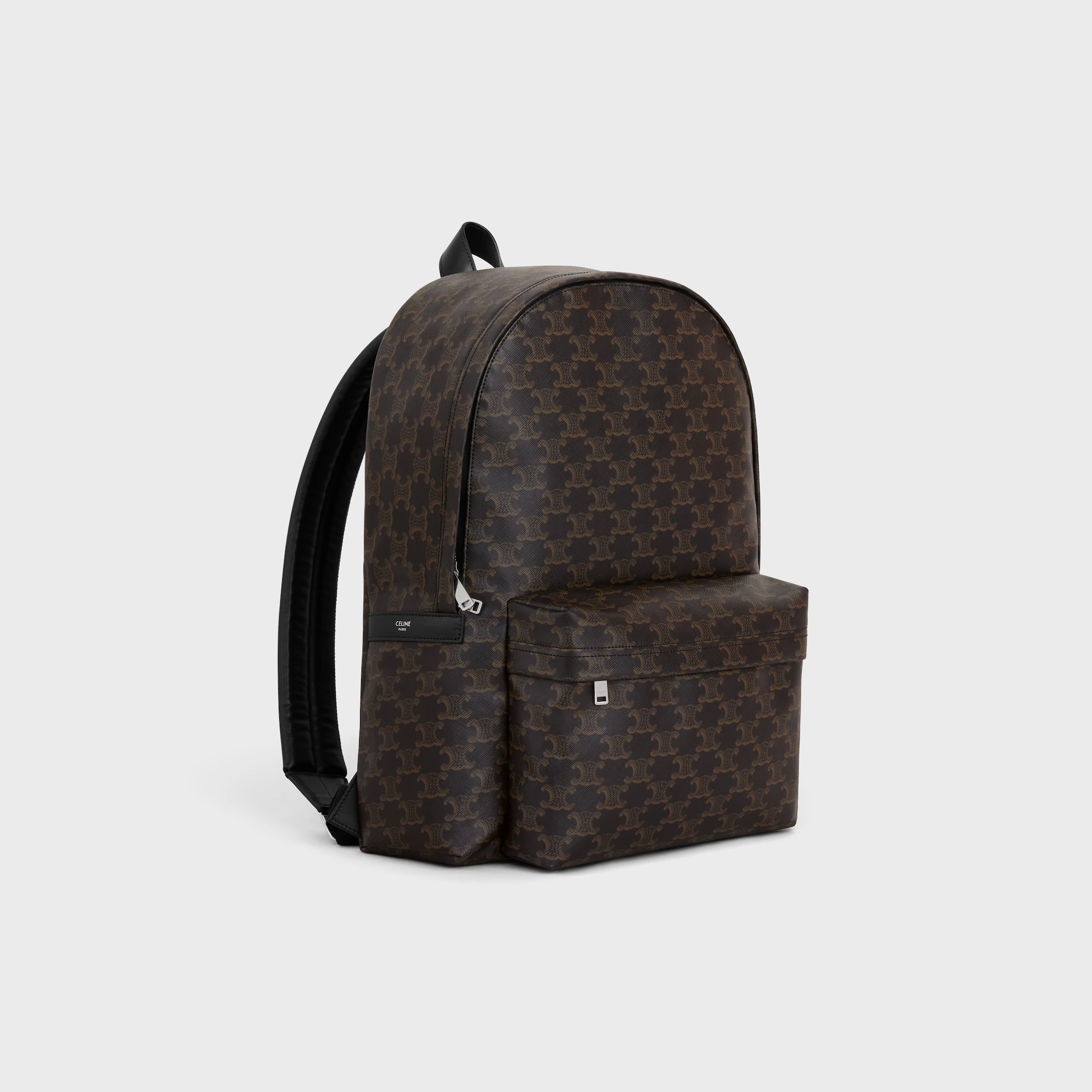 Mochila mediana IN Triomphe de lona y cuero de ternera