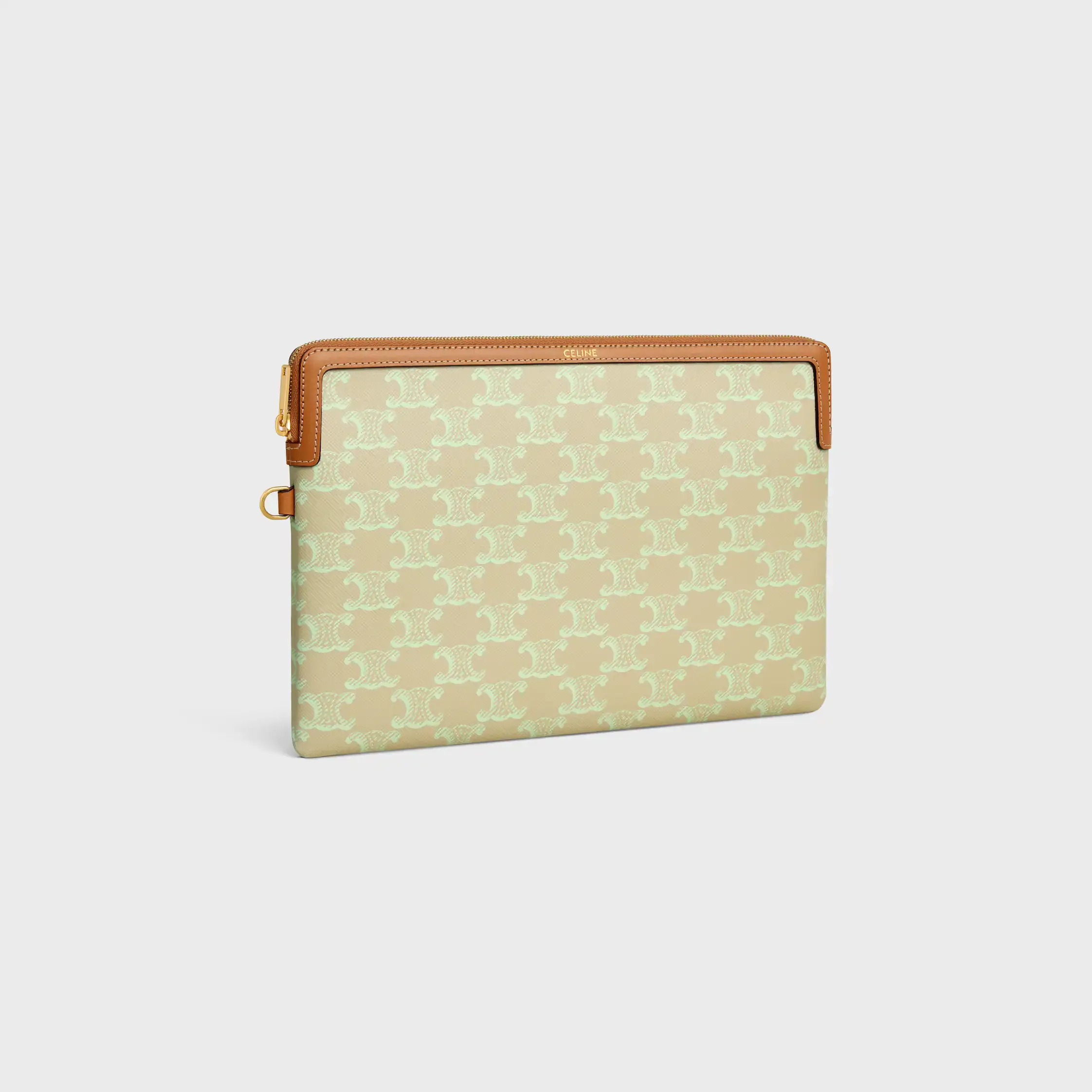 PEQUEÑO BOLSILLO CON CORREA CUIR TRIOMPHE EN TOILE TRIOMPHE Y VEAU