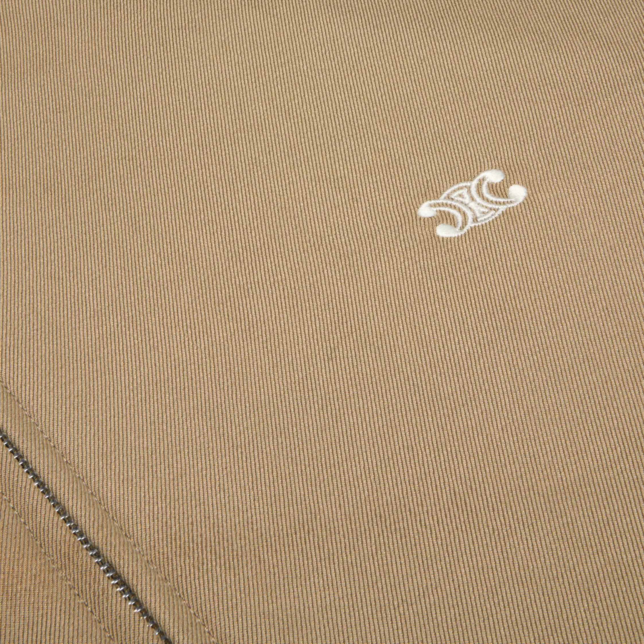 blusón de algodón y gabardina de lana