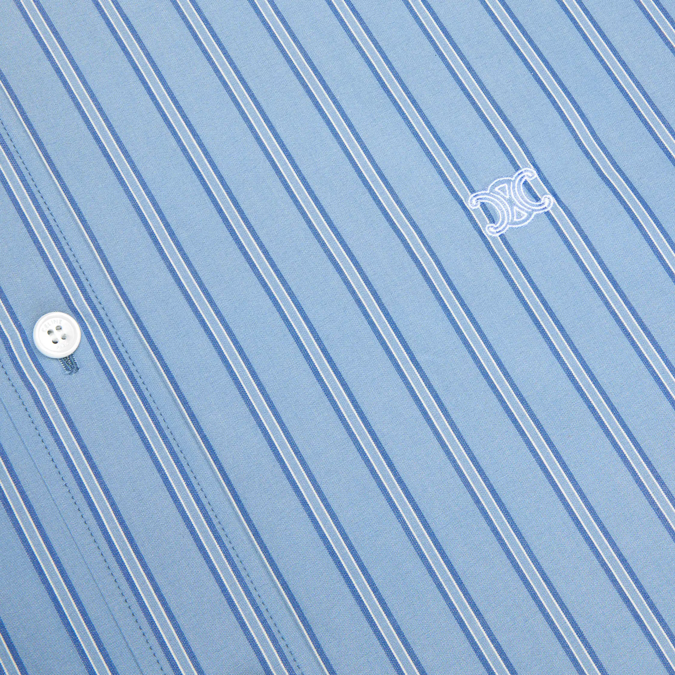CAMISA CLÁSICA EN ALGODÓN POPLIN ESTAMPADO