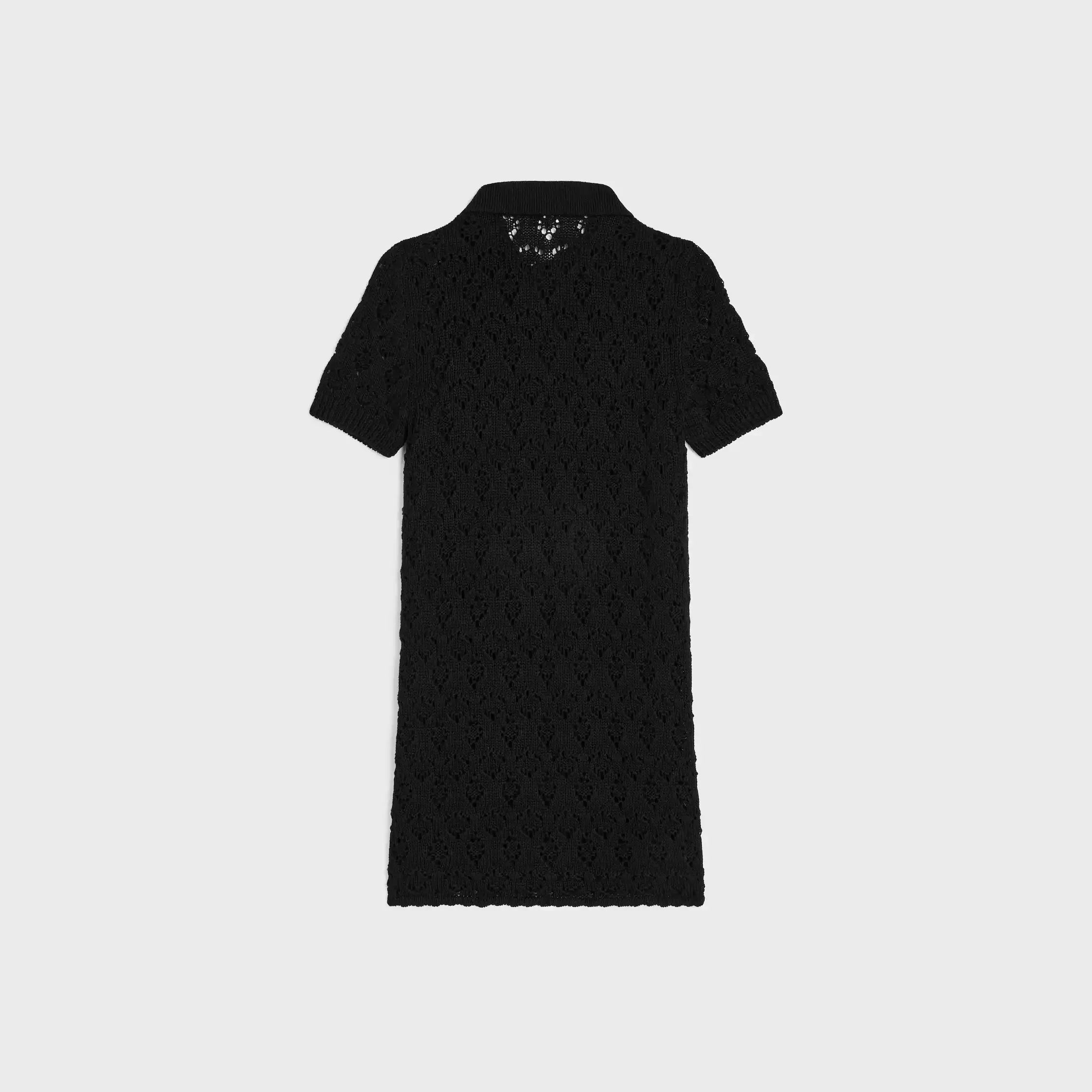 vestido mini en punto de algodón