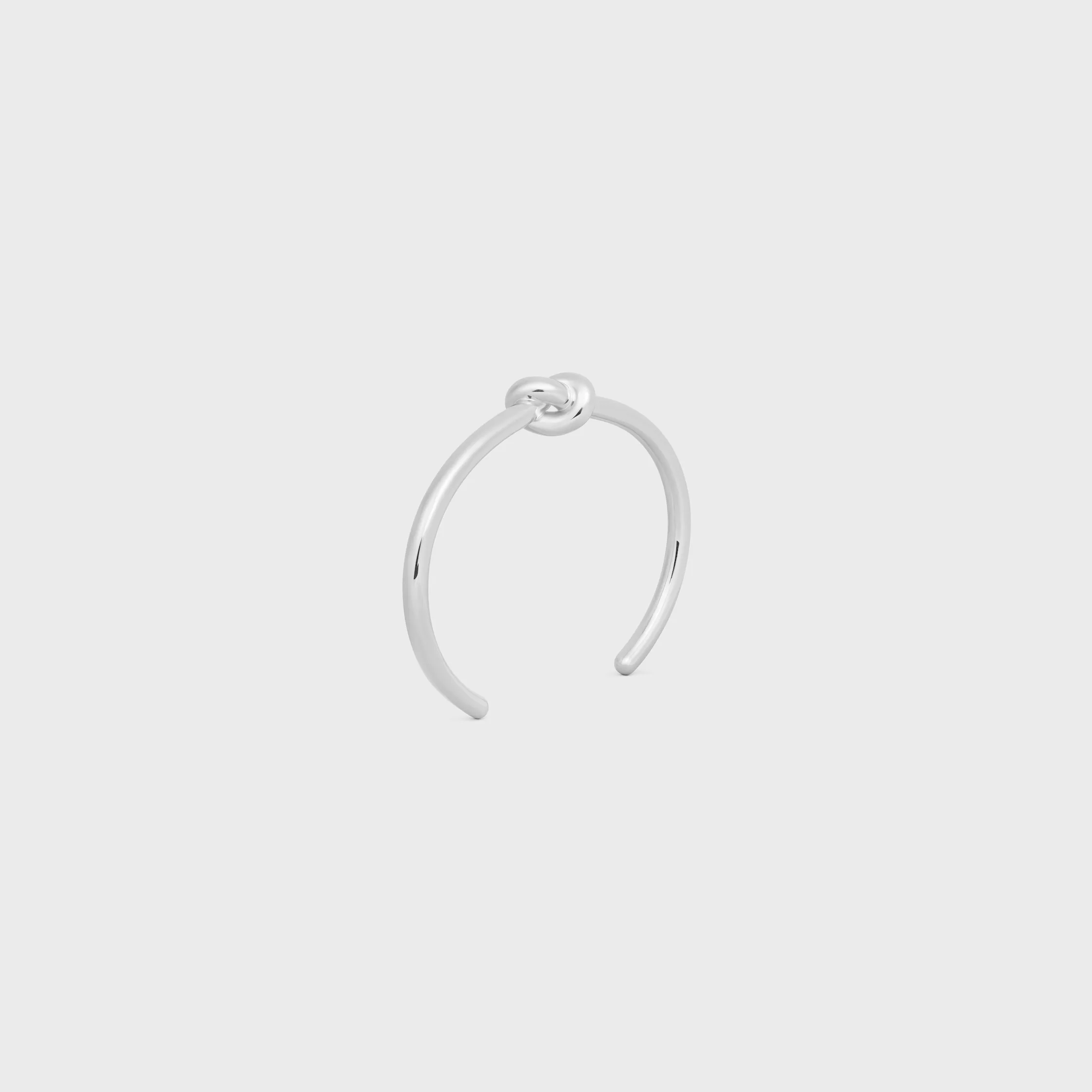 Pulsera con nudo en latón con acabado rodio