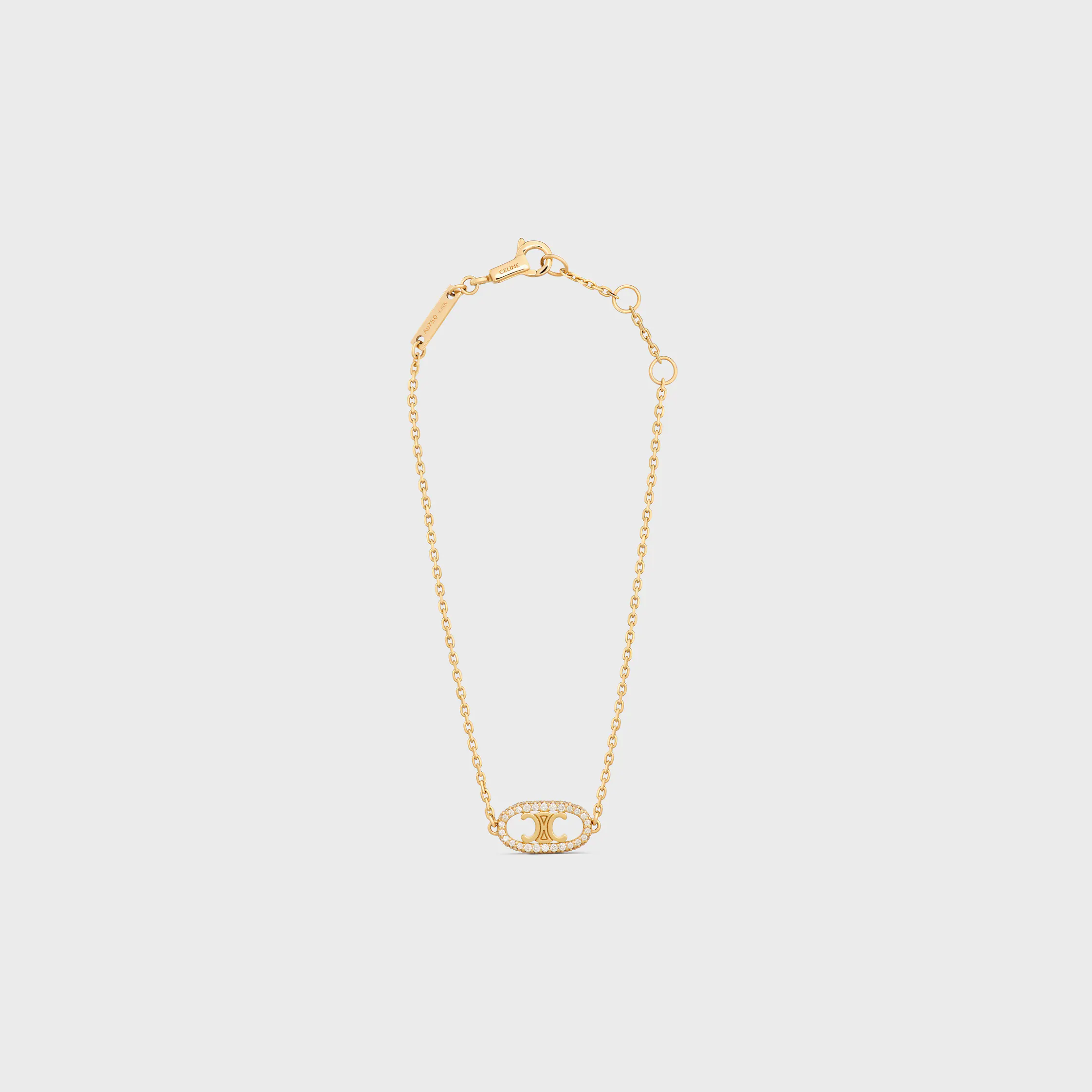 Pulsera Maillon Triomphe en oro amarillo y diamantes