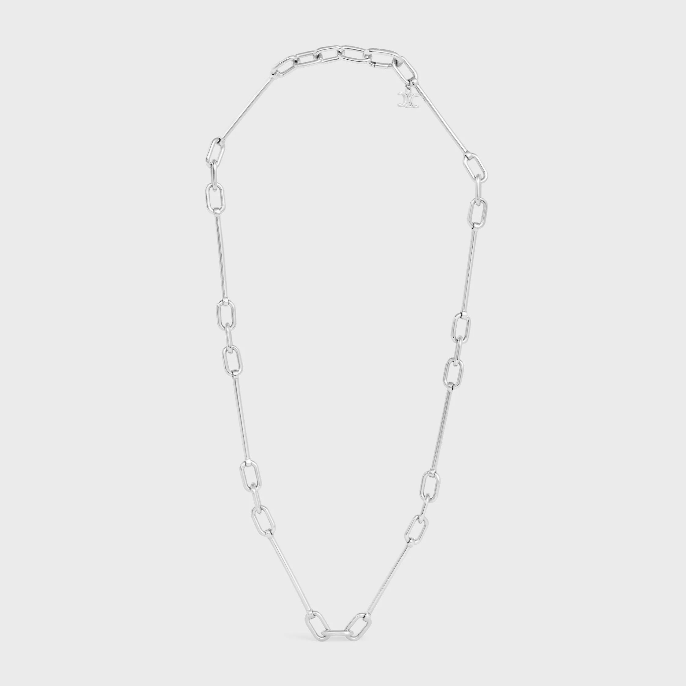 COLLAR DE CHARMS EN LATÓN CON ACABADO DE RODIO