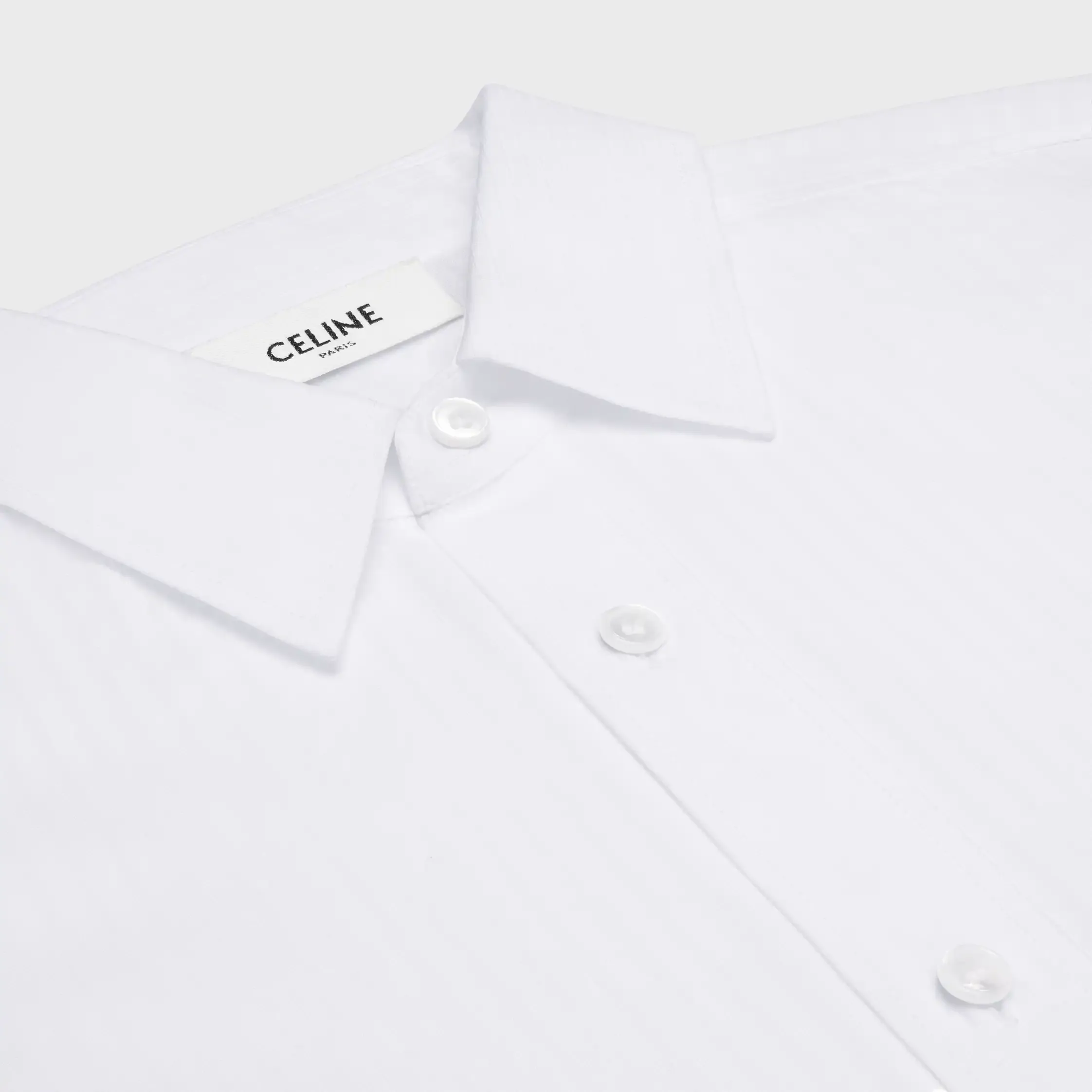 camisa corta de algodón con rayas
